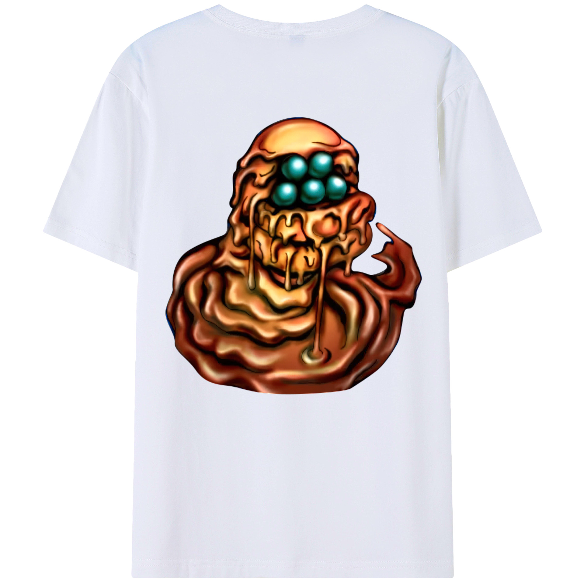 （画像用） 遊☆戯☆王 Yu-Gi-Oh! 綿100％ メンズ半袖Tシャツ（バックプリント） 通気性