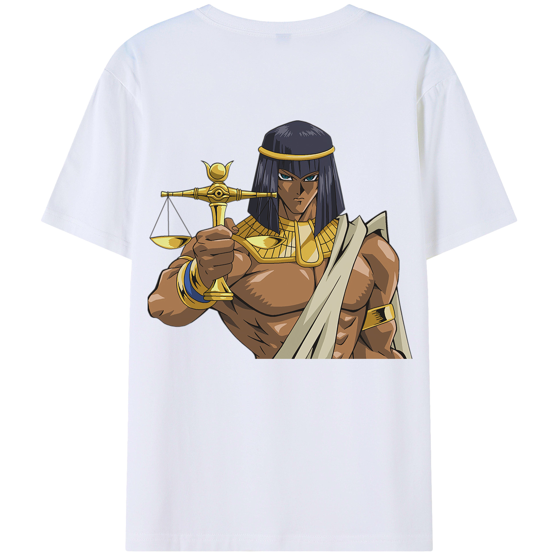 （画像用） 遊☆戯☆王 Yu-Gi-Oh! 綿100％ メンズ半袖Tシャツ（バックプリント） 通気性