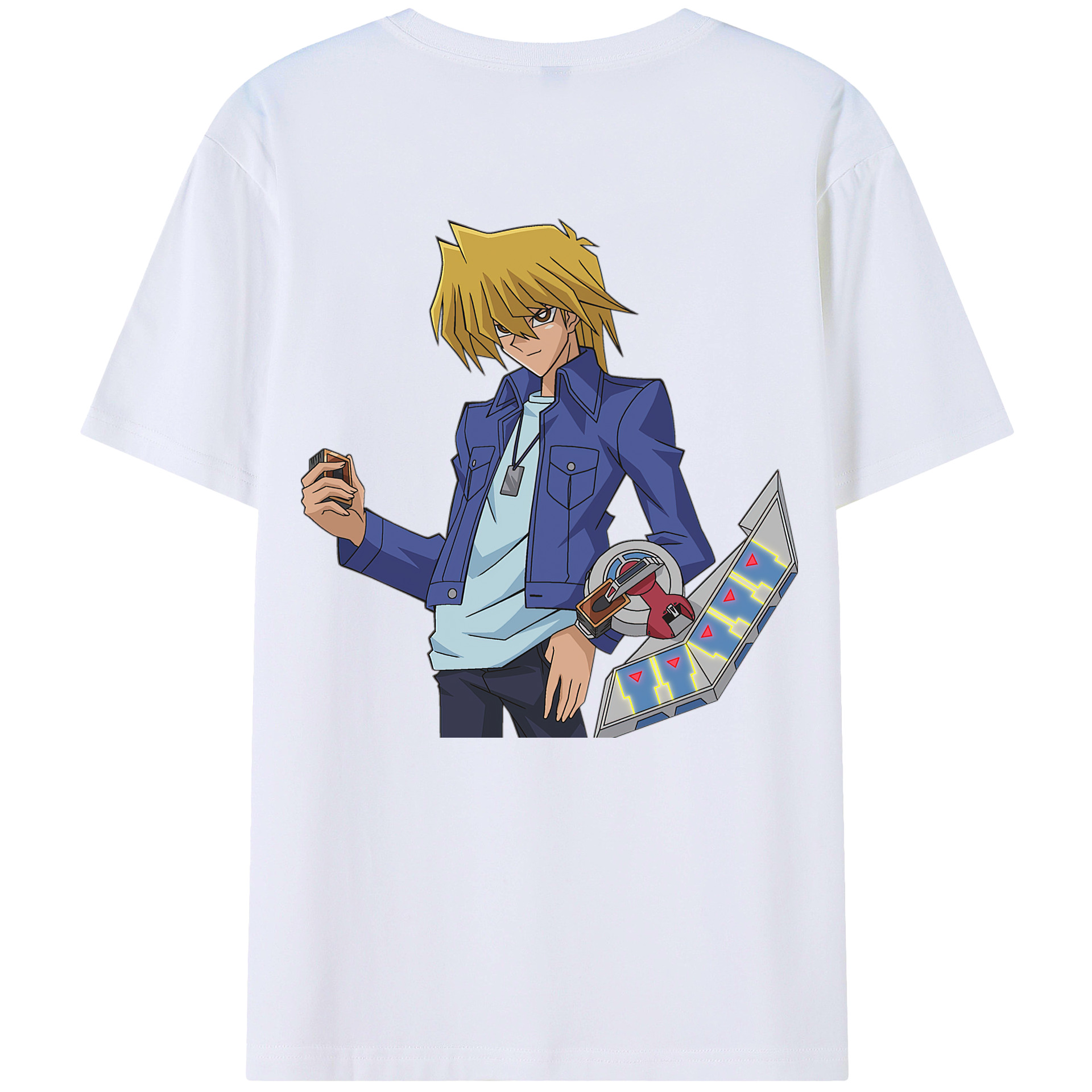 （画像用） 遊☆戯☆王 Yu-Gi-Oh! 綿100％ メンズ半袖Tシャツ（バックプリント） 通気性