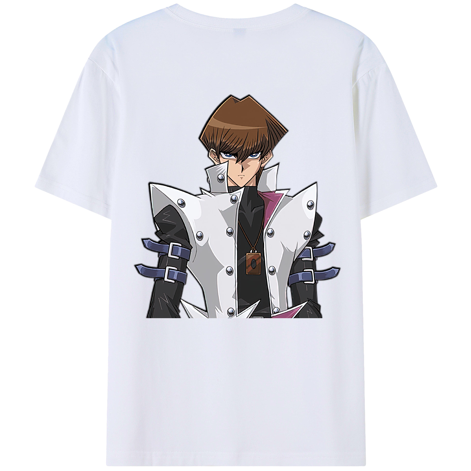 （画像用） 遊☆戯☆王 Yu-Gi-Oh! 綿100％ メンズ半袖Tシャツ（バックプリント） 通気性
