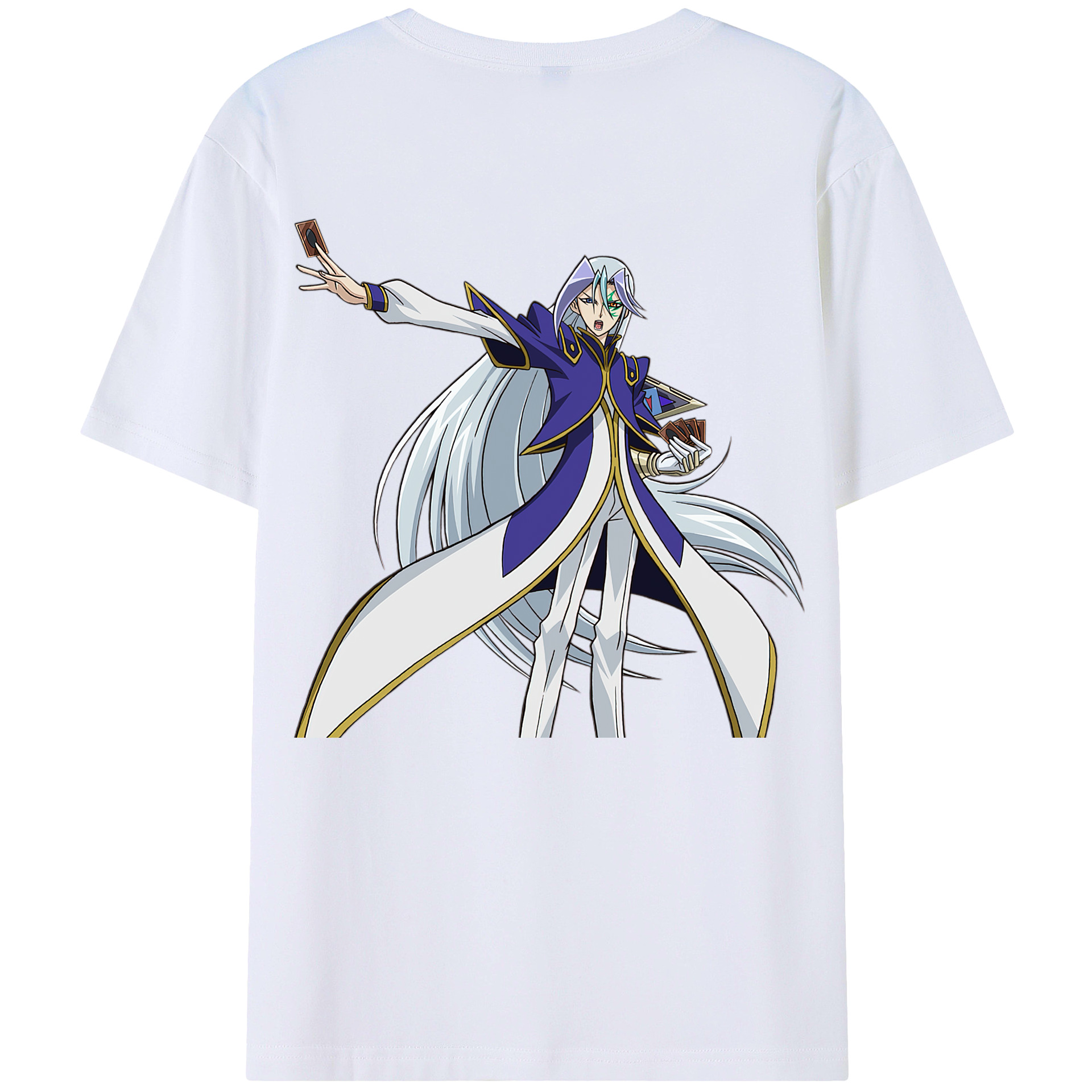 （画像用） 遊☆戯☆王 Yu-Gi-Oh! 綿100％ メンズ半袖Tシャツ（バックプリント） 通気性