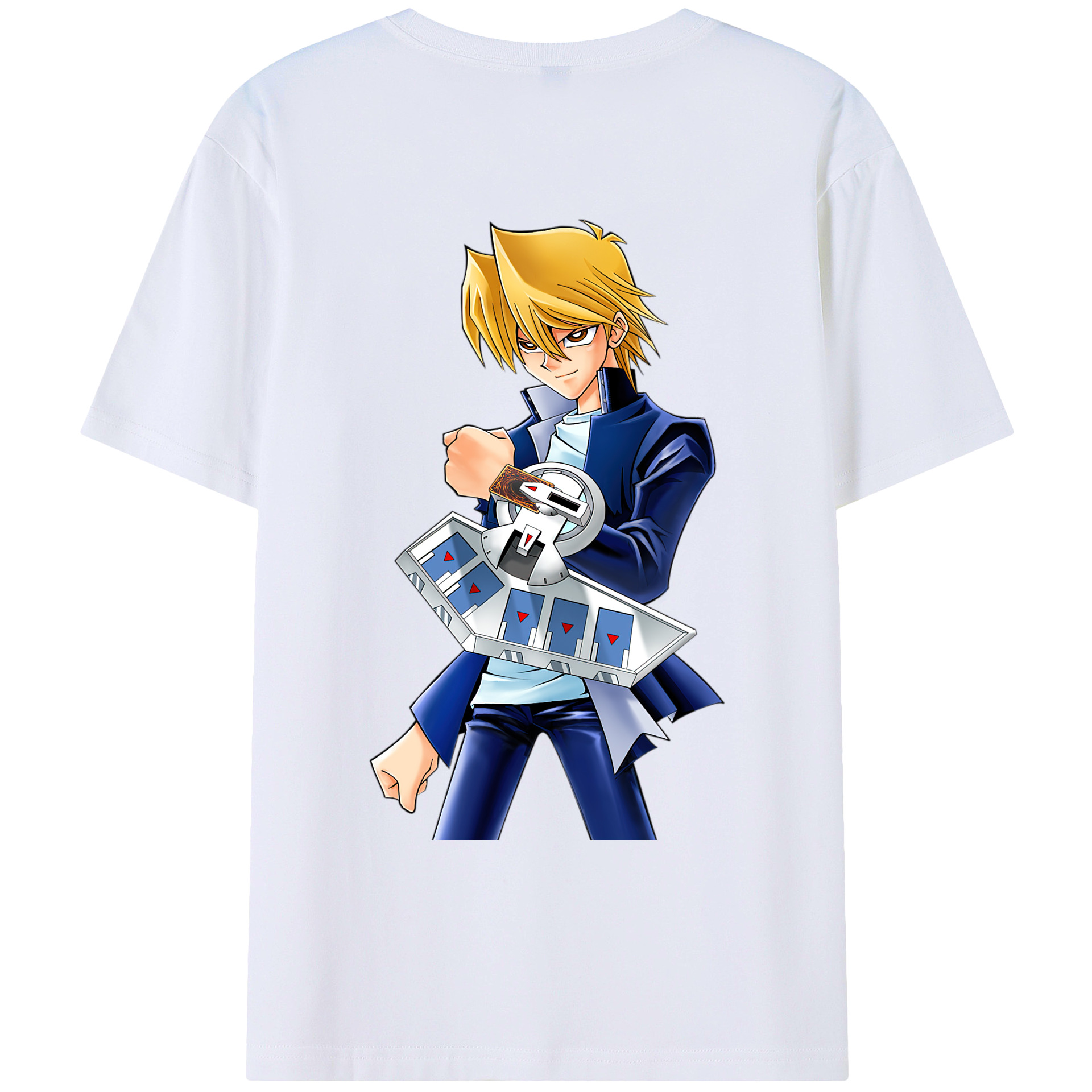 （画像用） 遊☆戯☆王 Yu-Gi-Oh! 綿100％ メンズ半袖Tシャツ（バックプリント） 通気性