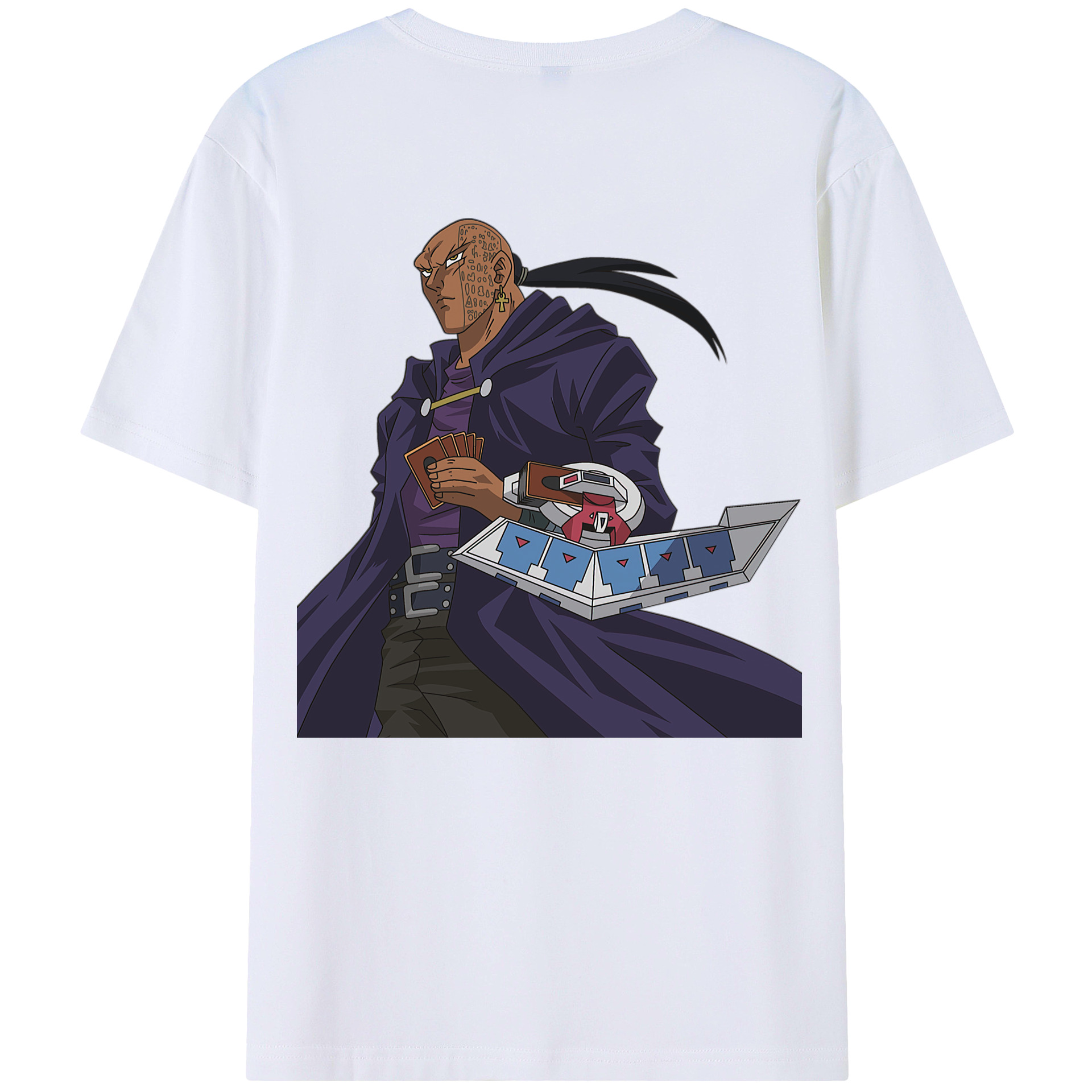 （画像用） 遊☆戯☆王 Yu-Gi-Oh! 綿100％ メンズ半袖Tシャツ（バックプリント） 通気性