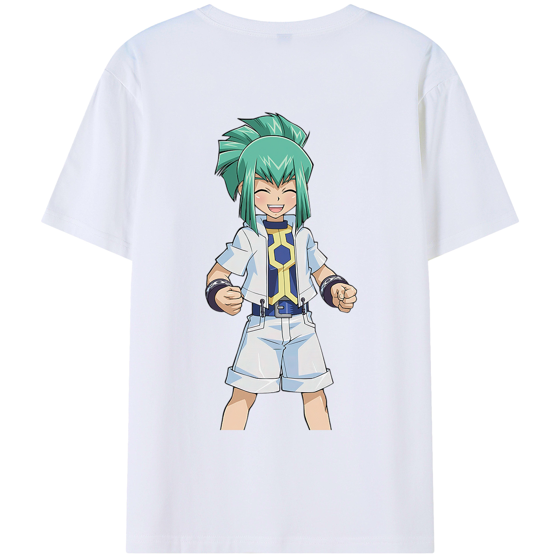 （画像用） 遊☆戯☆王 Yu-Gi-Oh! 綿100％ メンズ半袖Tシャツ（バックプリント） 通気性