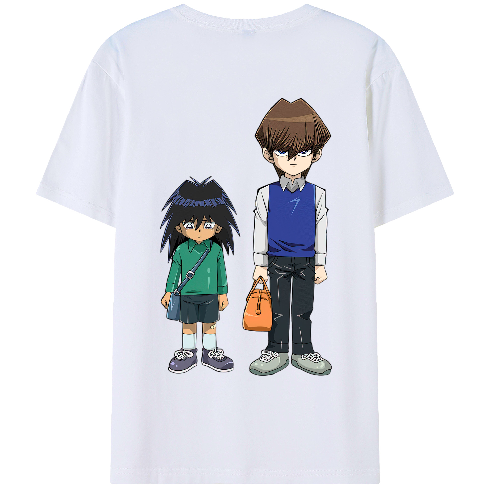 （画像用） 遊☆戯☆王 Yu-Gi-Oh! 綿100％ メンズ半袖Tシャツ（バックプリント） 通気性
