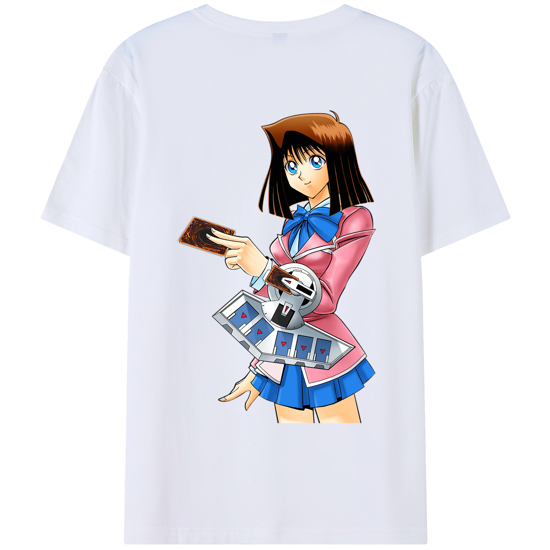 （画像用） 遊☆戯☆王 Yu-Gi-Oh! 綿100％ メンズ半袖Tシャツ（バックプリント） 通気性