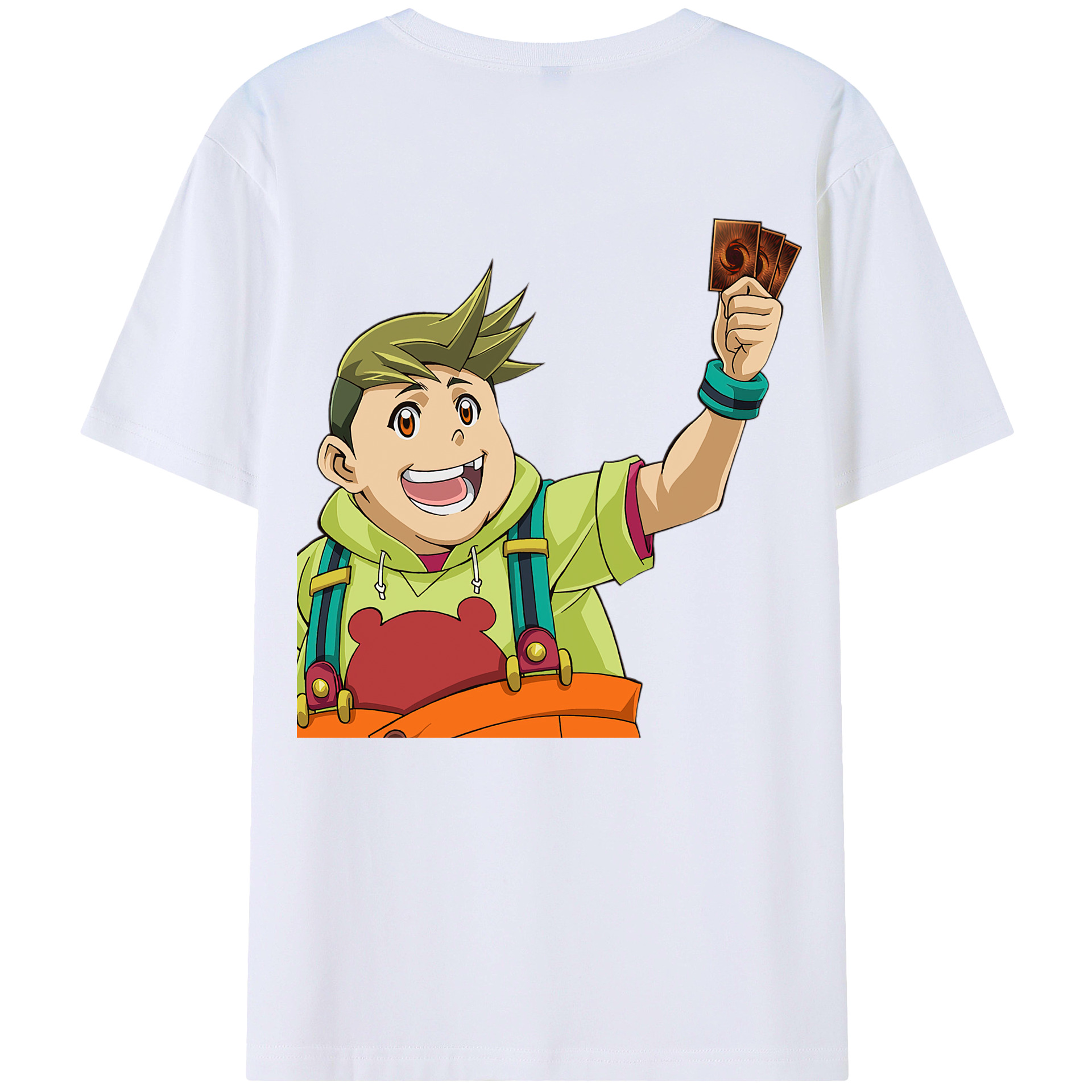 （画像用） 遊☆戯☆王 Yu-Gi-Oh! 綿100％ メンズ半袖Tシャツ（バックプリント） 通気性