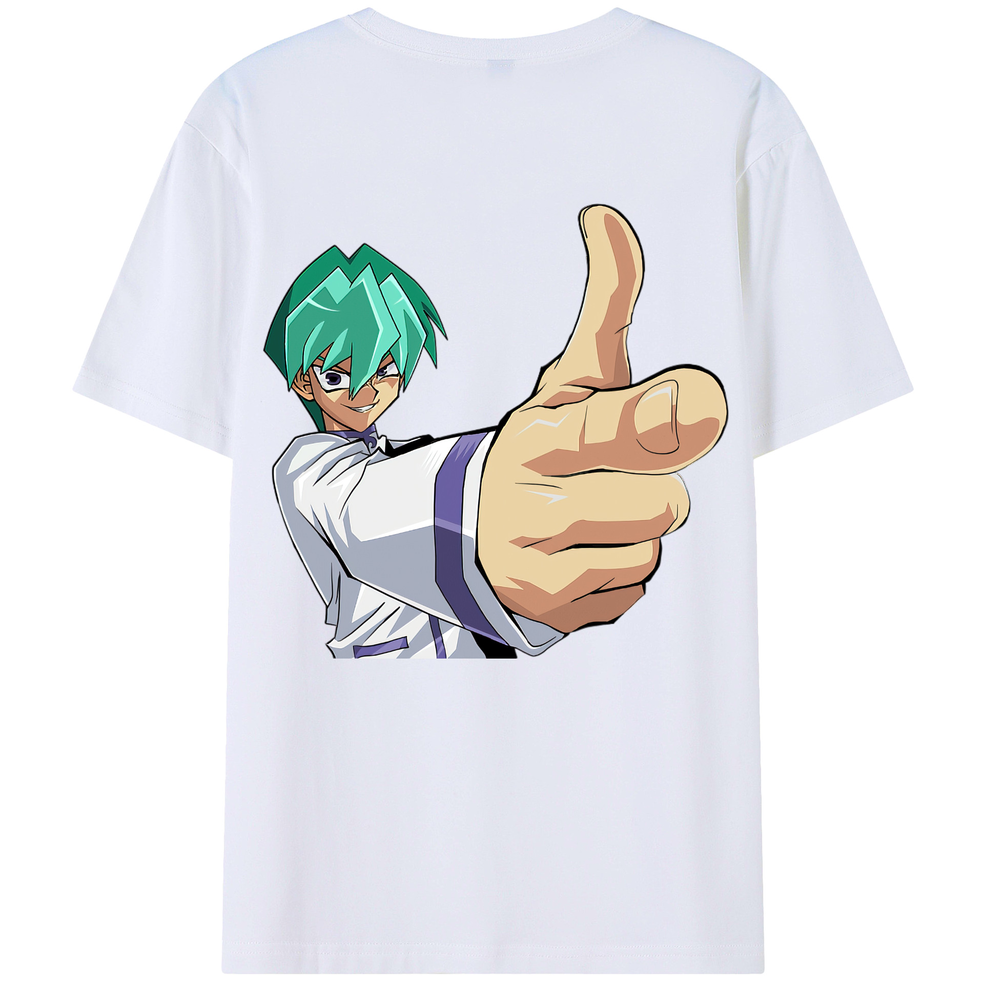 （画像用） 遊☆戯☆王 Yu-Gi-Oh! 綿100％ メンズ半袖Tシャツ（バックプリント） 通気性