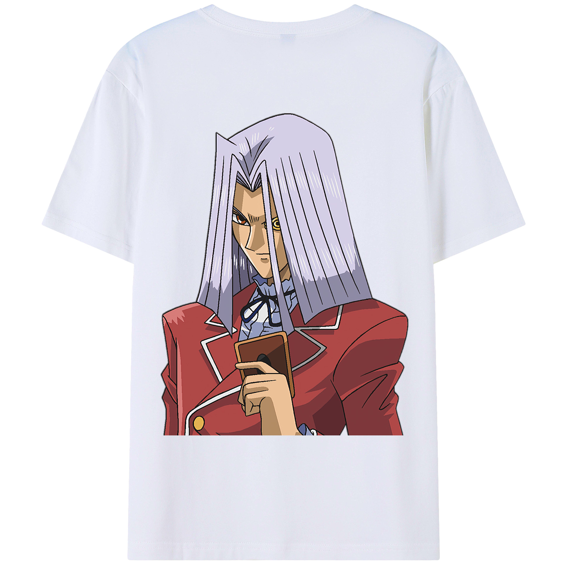 （画像用） 遊☆戯☆王 Yu-Gi-Oh! 綿100％ メンズ半袖Tシャツ（バックプリント） 通気性