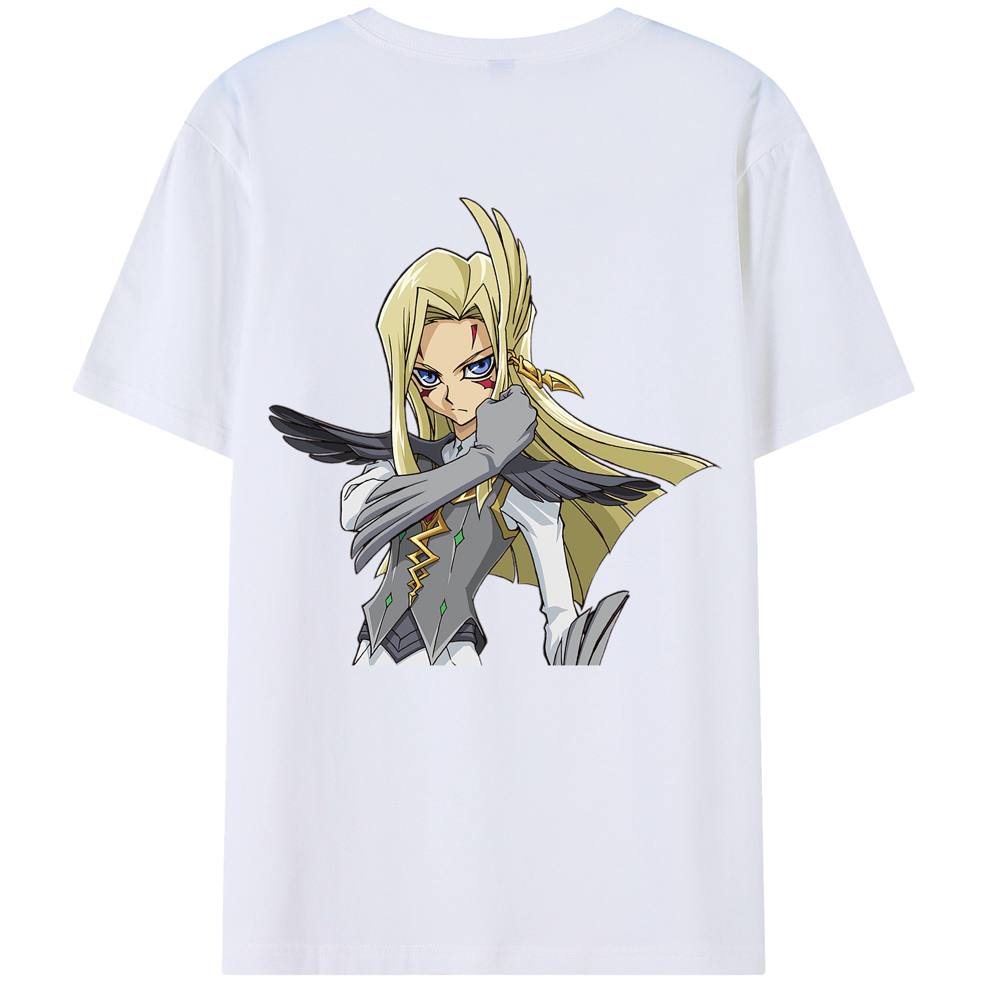 （画像用） 遊☆戯☆王 Yu-Gi-Oh! 綿100％ メンズ半袖Tシャツ（バックプリント） 通気性