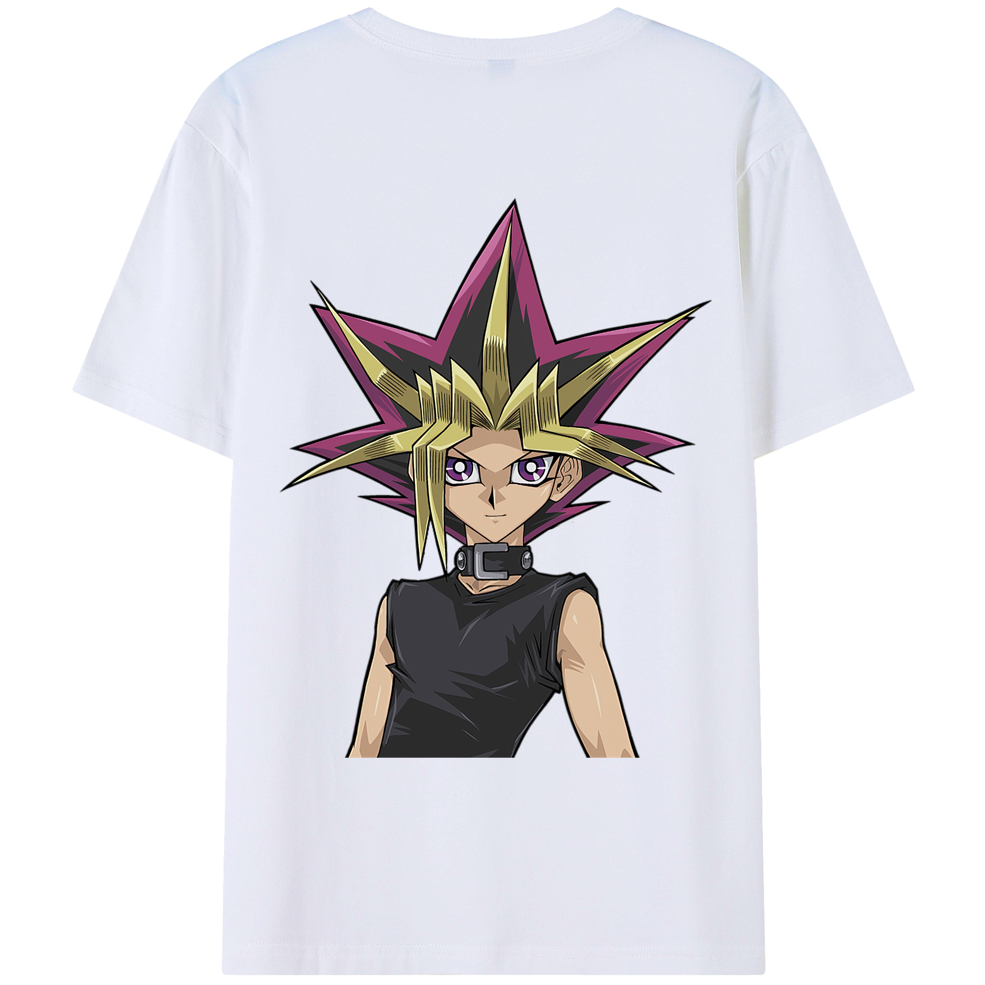 （画像用） 遊☆戯☆王 Yu-Gi-Oh! 綿100％ メンズ半袖Tシャツ（バックプリント） 通気性