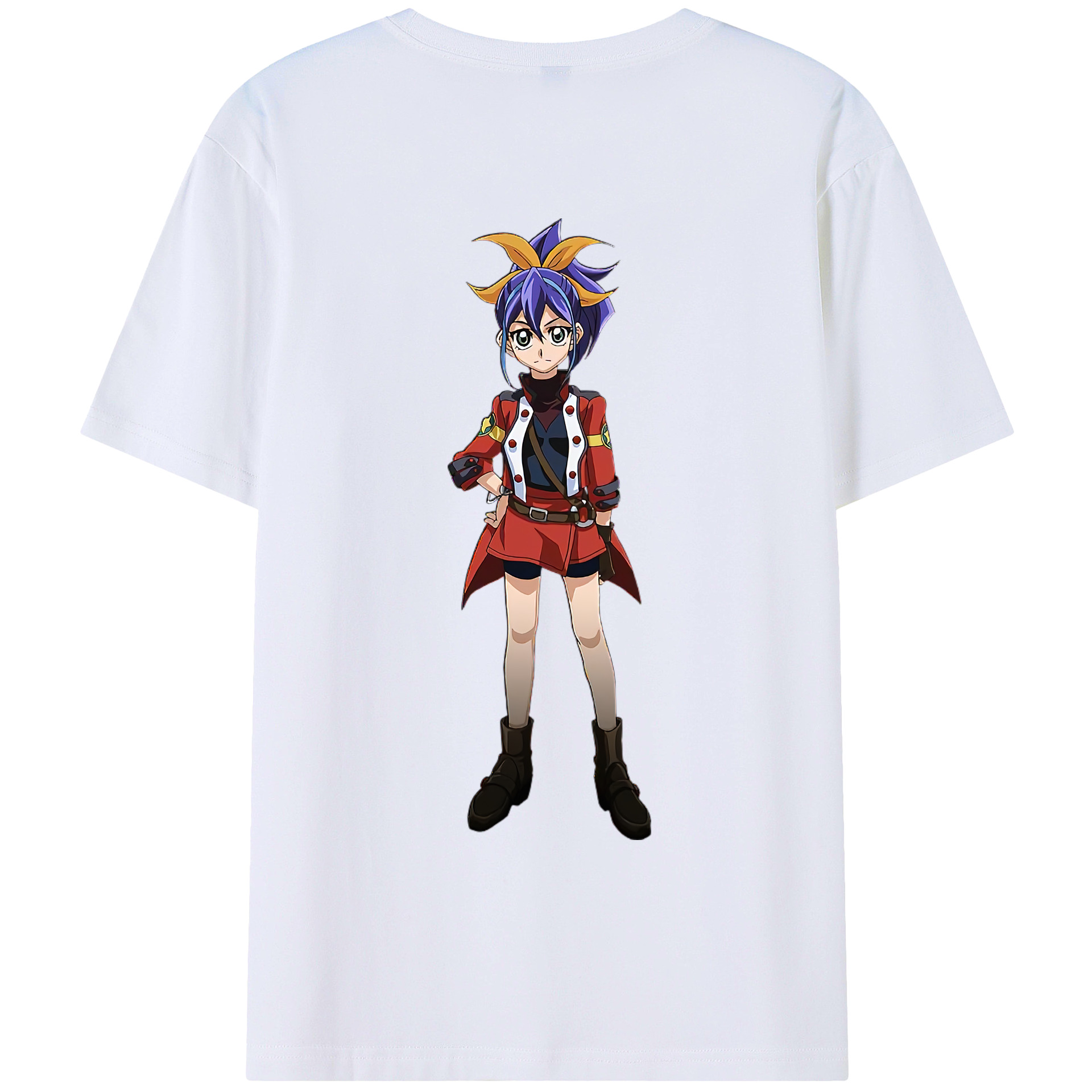 （画像用） 遊☆戯☆王 Yu-Gi-Oh! 綿100％ メンズ半袖Tシャツ（バックプリント） 通気性