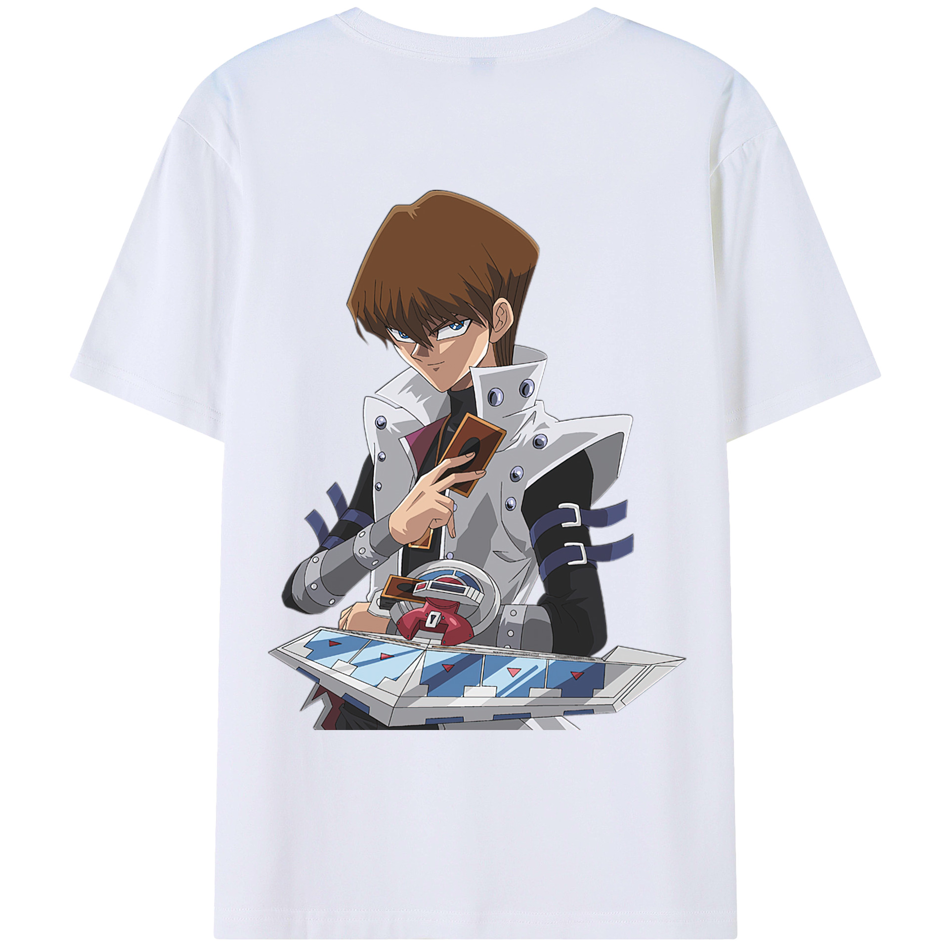 （画像用） 遊☆戯☆王 Yu-Gi-Oh! 綿100％ メンズ半袖Tシャツ（バックプリント） 通気性