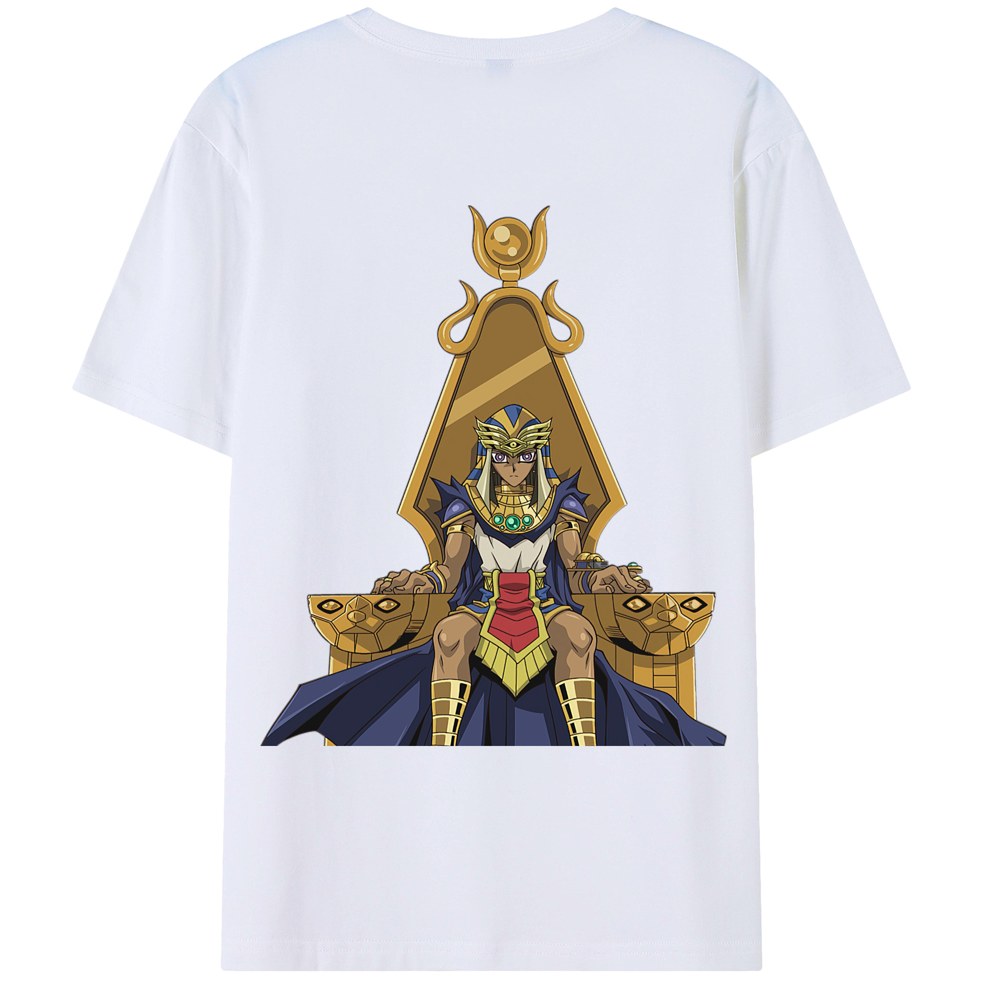 （画像用） 遊☆戯☆王 Yu-Gi-Oh! 綿100％ メンズ半袖Tシャツ（バックプリント） 通気性