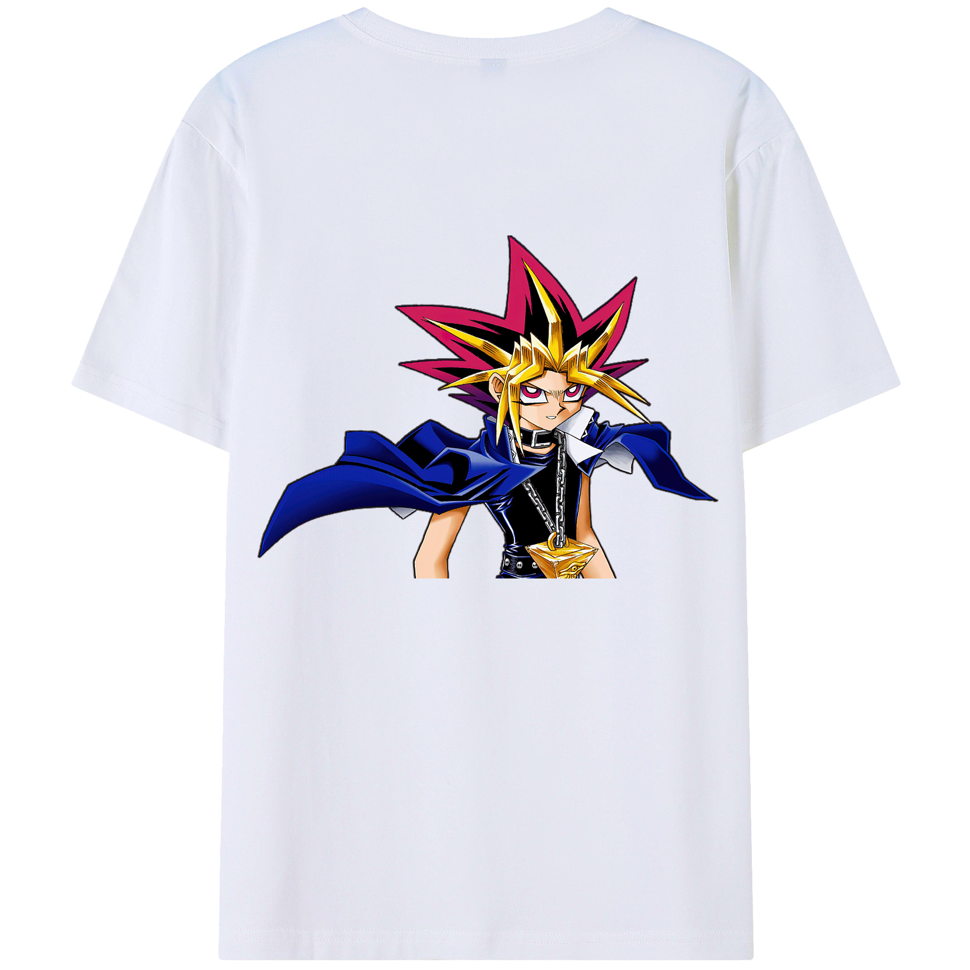 （画像用） 遊☆戯☆王 Yu-Gi-Oh! 綿100％ メンズ半袖Tシャツ（バックプリント） 通気性
