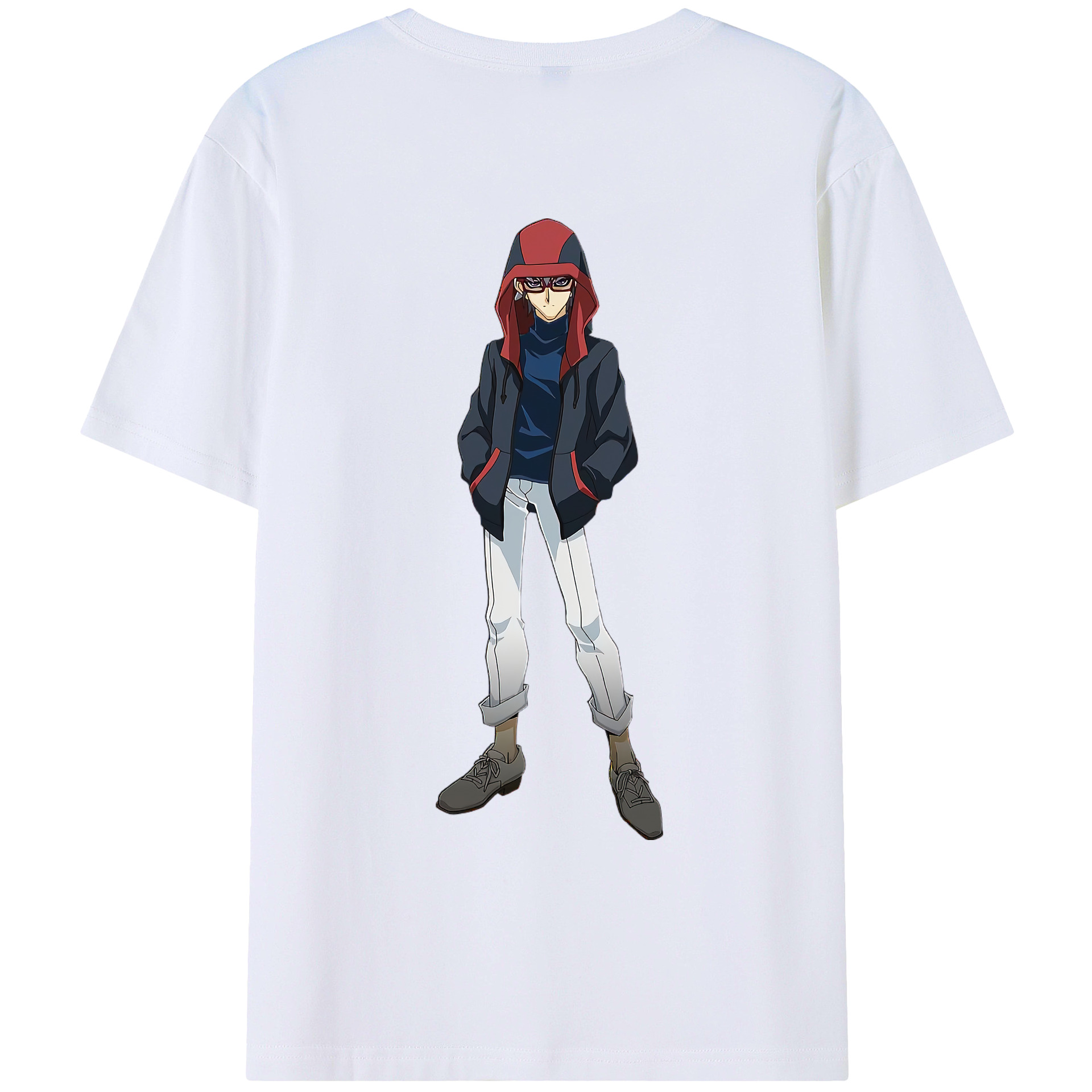 （画像用） 遊☆戯☆王 Yu-Gi-Oh! 綿100％ メンズ半袖Tシャツ（バックプリント） 通気性