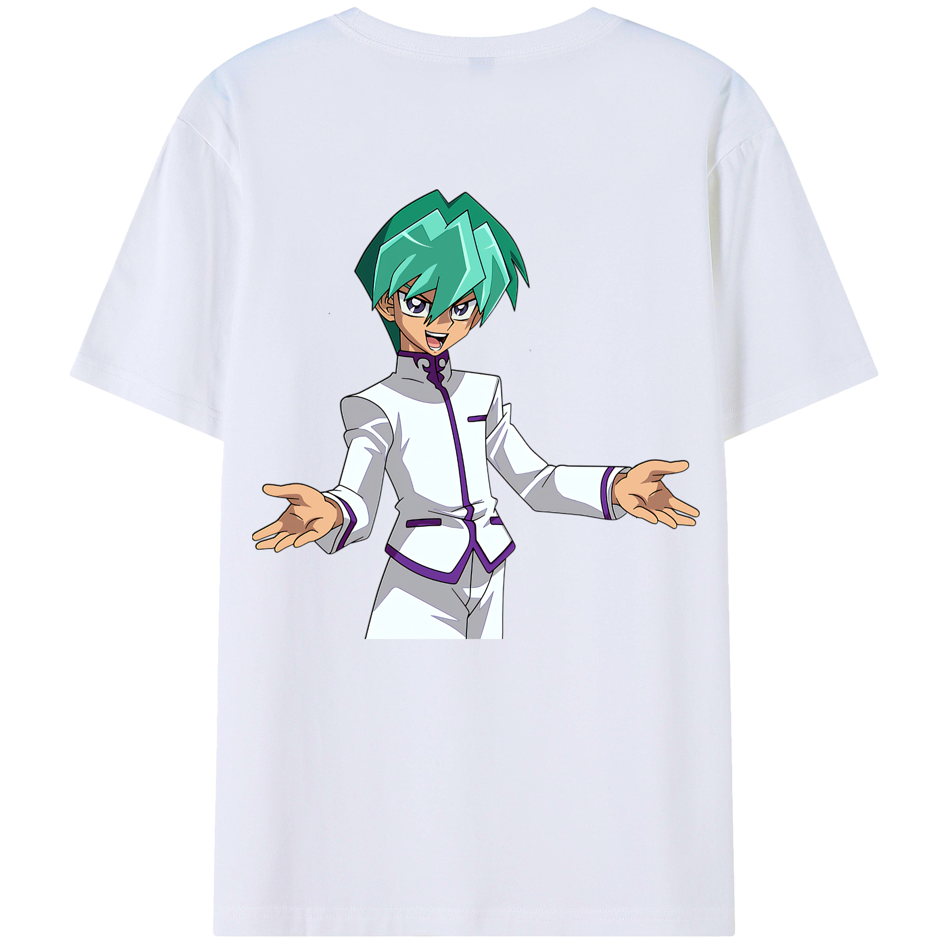 （画像用） 遊☆戯☆王 Yu-Gi-Oh! 綿100％ メンズ半袖Tシャツ（バックプリント） 通気性