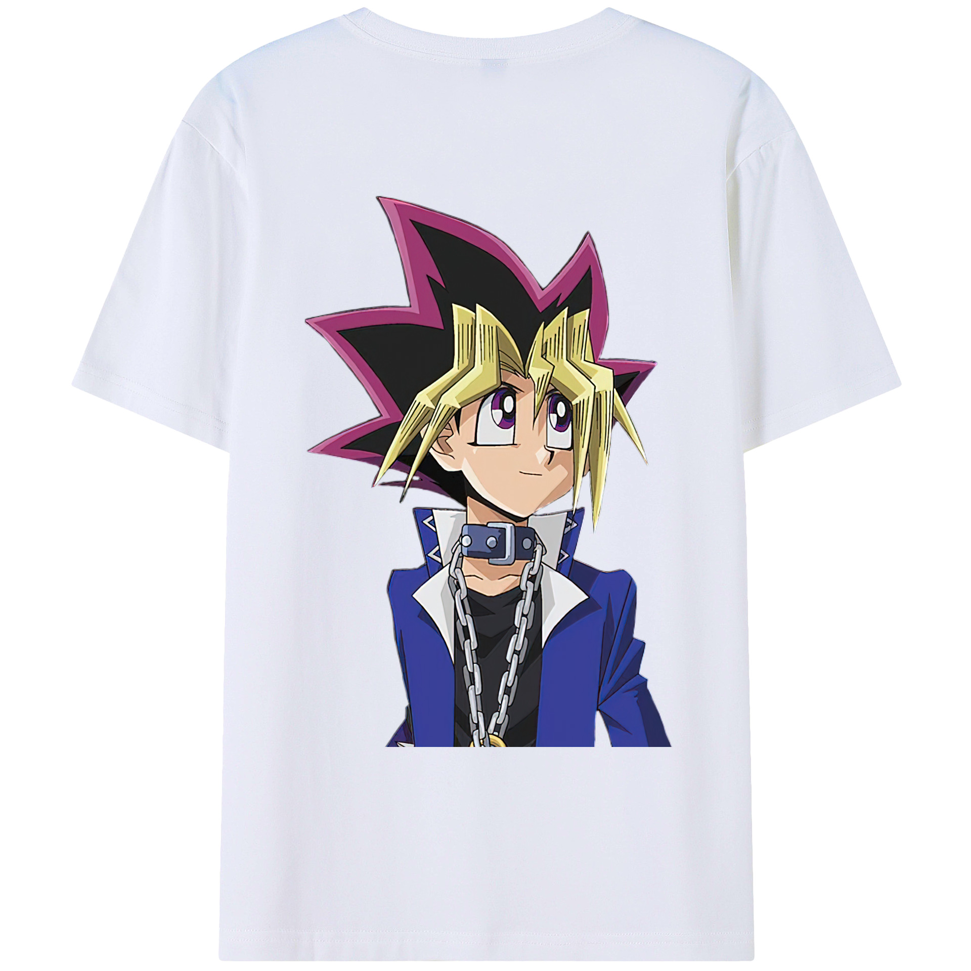 （画像用） 遊☆戯☆王 Yu-Gi-Oh! 綿100％ メンズ半袖Tシャツ（バックプリント） 通気性