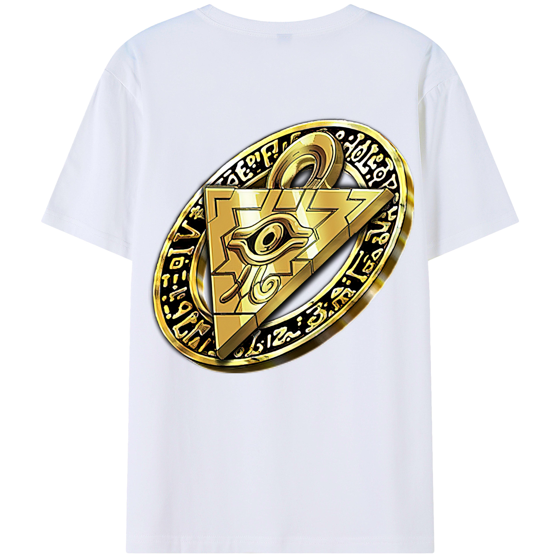 （画像用） 遊☆戯☆王 Yu-Gi-Oh! 綿100％ メンズ半袖Tシャツ（バックプリント） 通気性