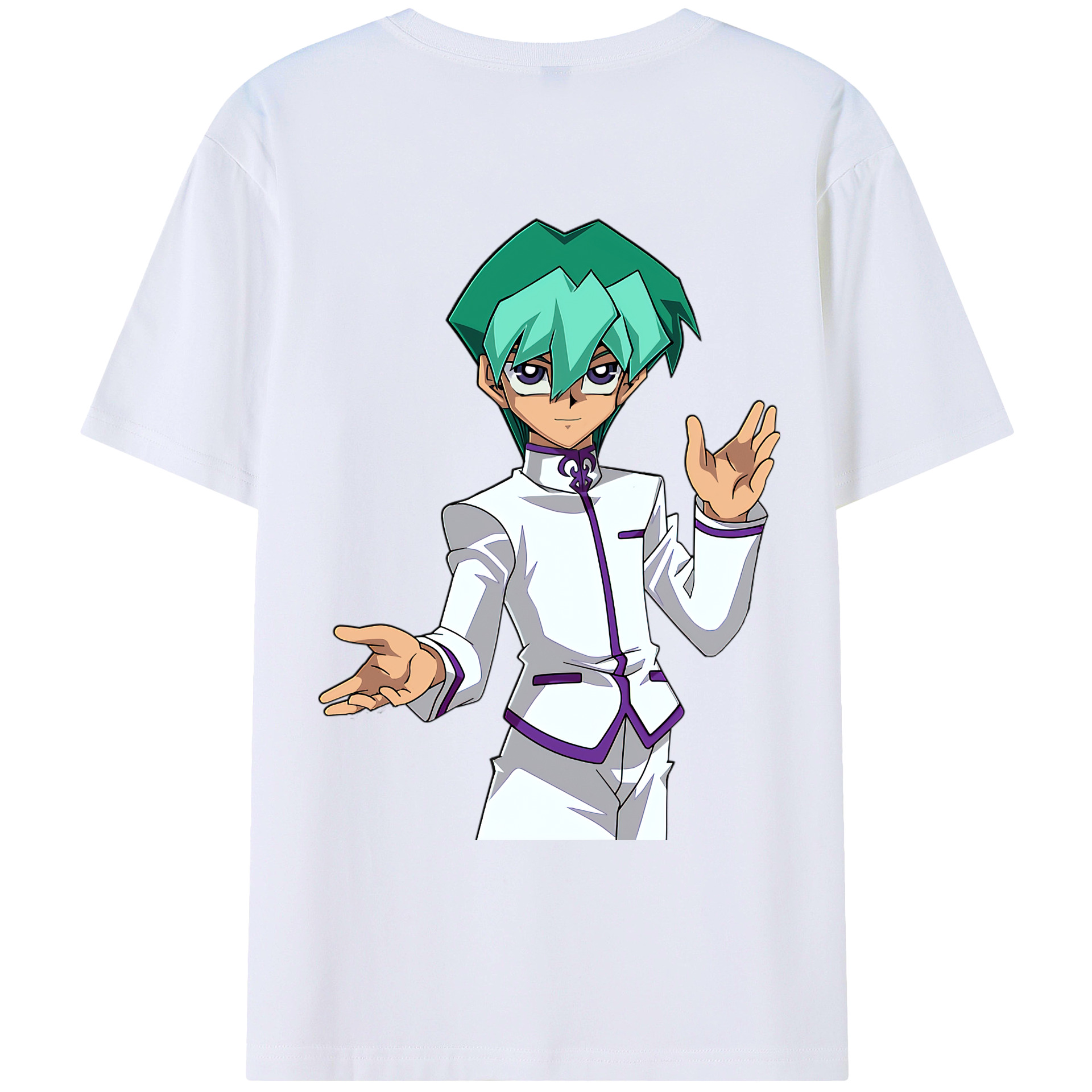 （画像用） 遊☆戯☆王 Yu-Gi-Oh! 綿100％ メンズ半袖Tシャツ（バックプリント） 通気性