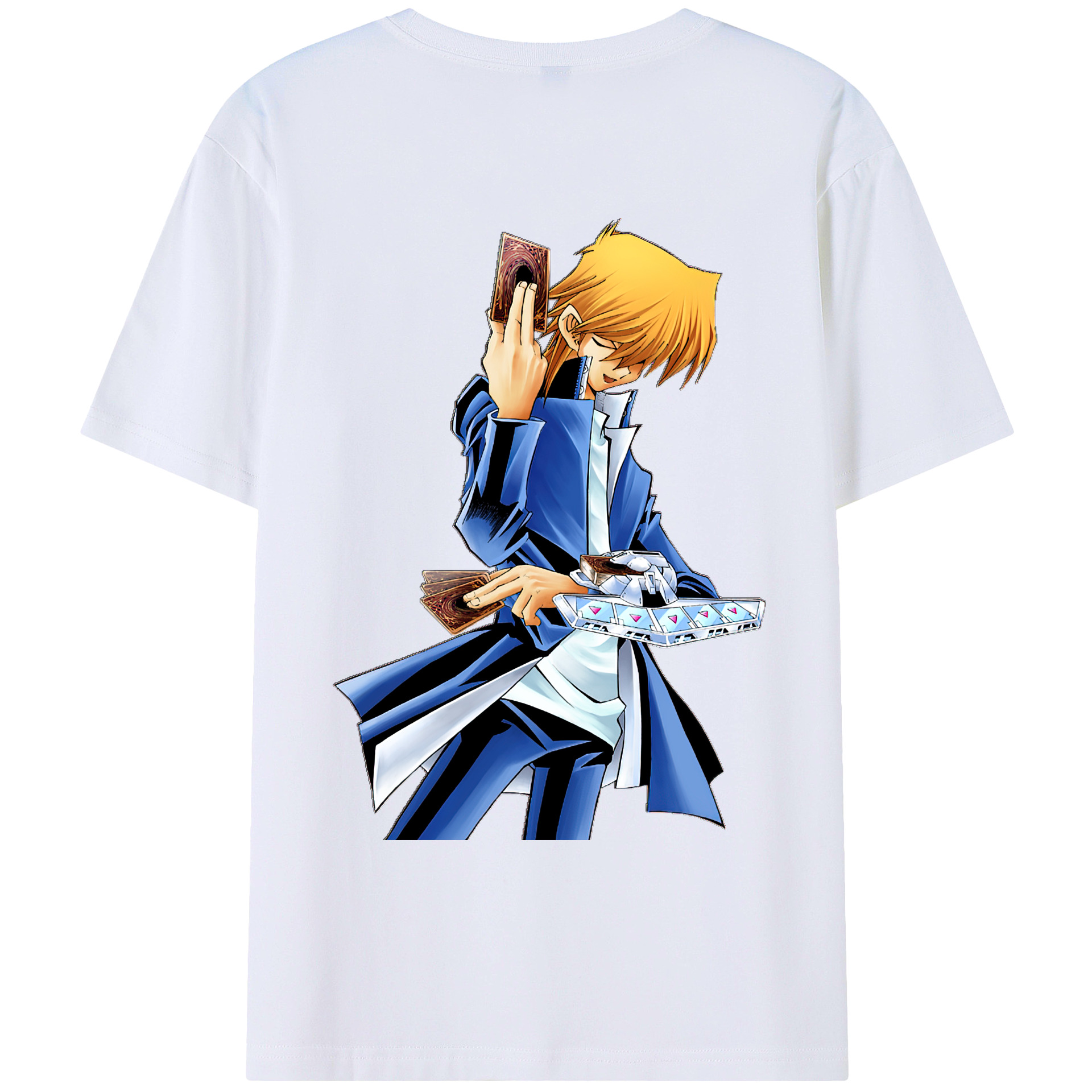（画像用） 遊☆戯☆王 Yu-Gi-Oh! 綿100％ メンズ半袖Tシャツ（バックプリント） 通気性