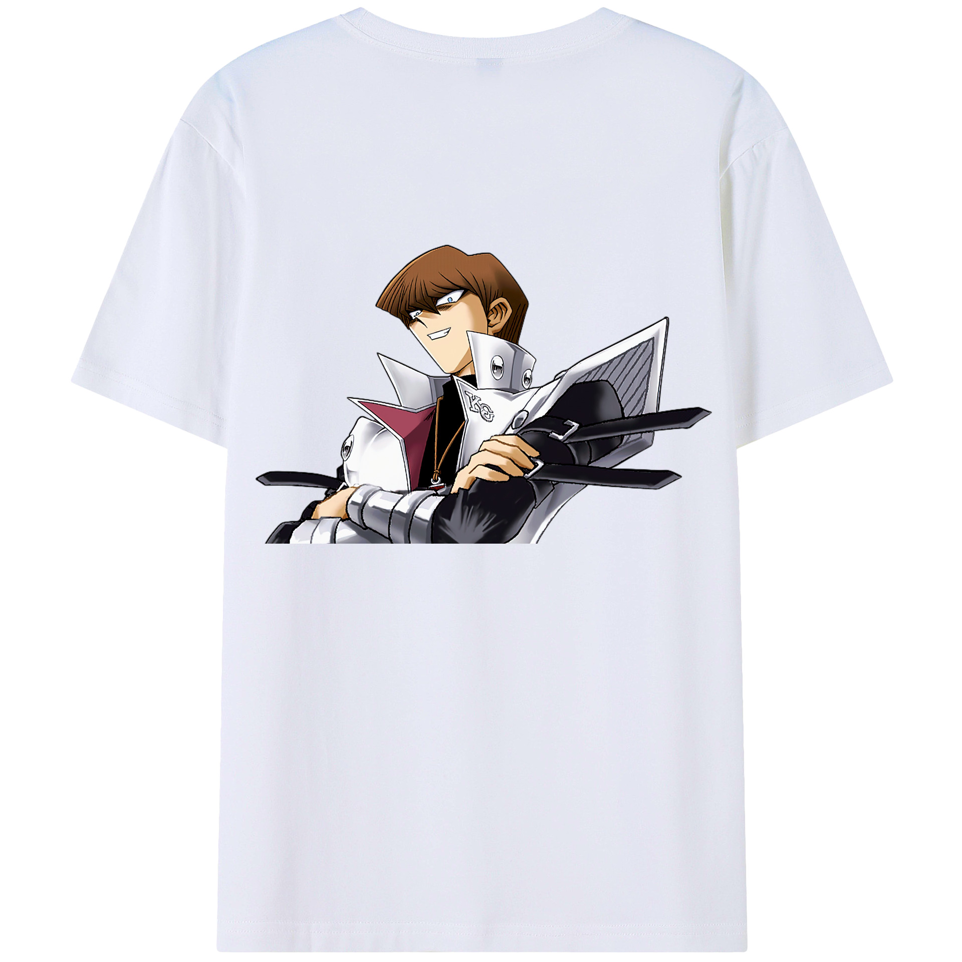 （画像用） 遊☆戯☆王 Yu-Gi-Oh! 綿100％ メンズ半袖Tシャツ（バックプリント） 通気性