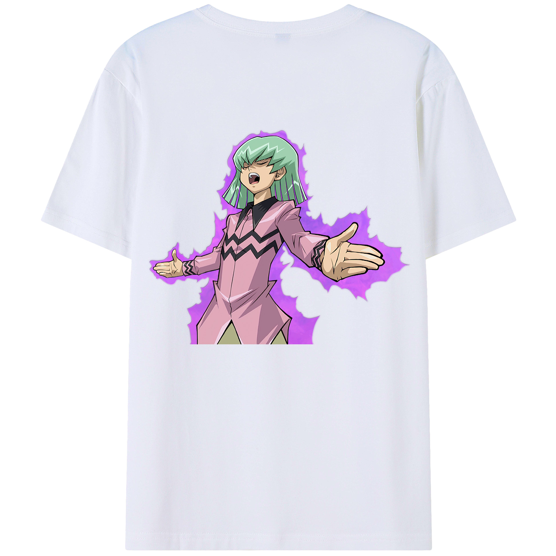 （画像用） 遊☆戯☆王 Yu-Gi-Oh! 綿100％ メンズ半袖Tシャツ（バックプリント） 通気性