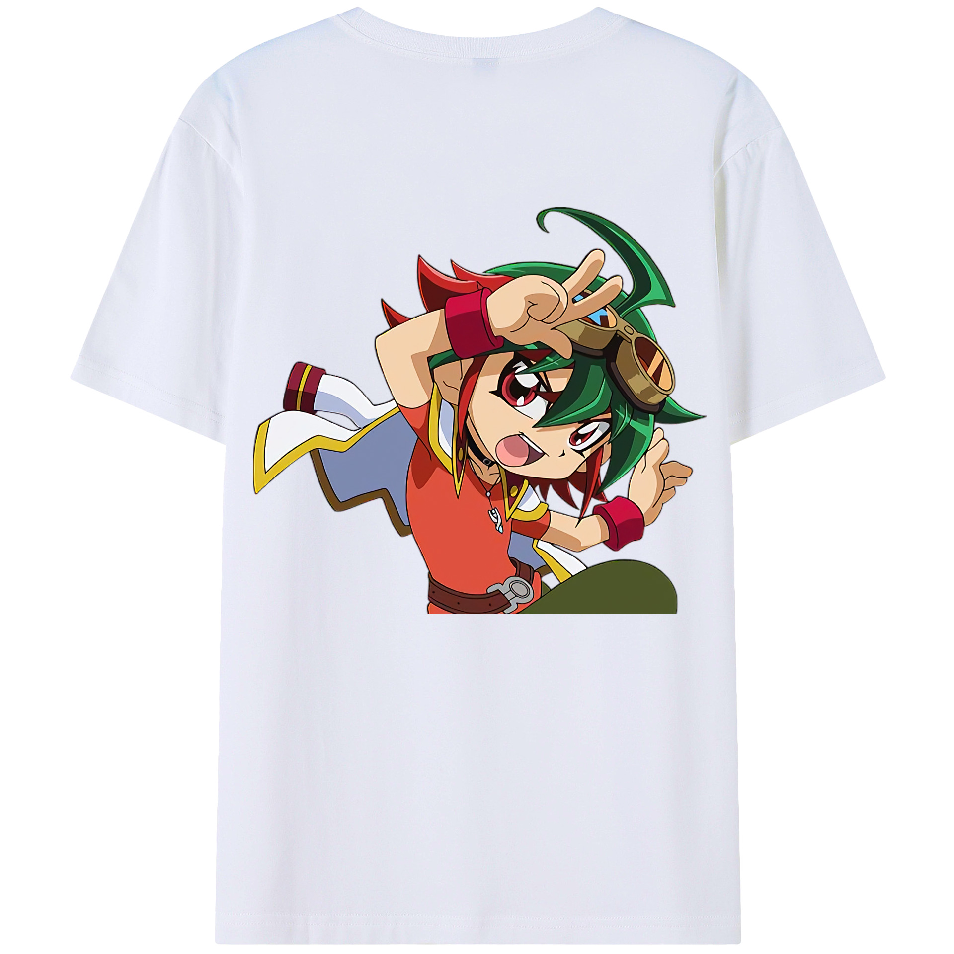 （画像用） 遊☆戯☆王 Yu-Gi-Oh! 綿100％ メンズ半袖Tシャツ（バックプリント） 通気性