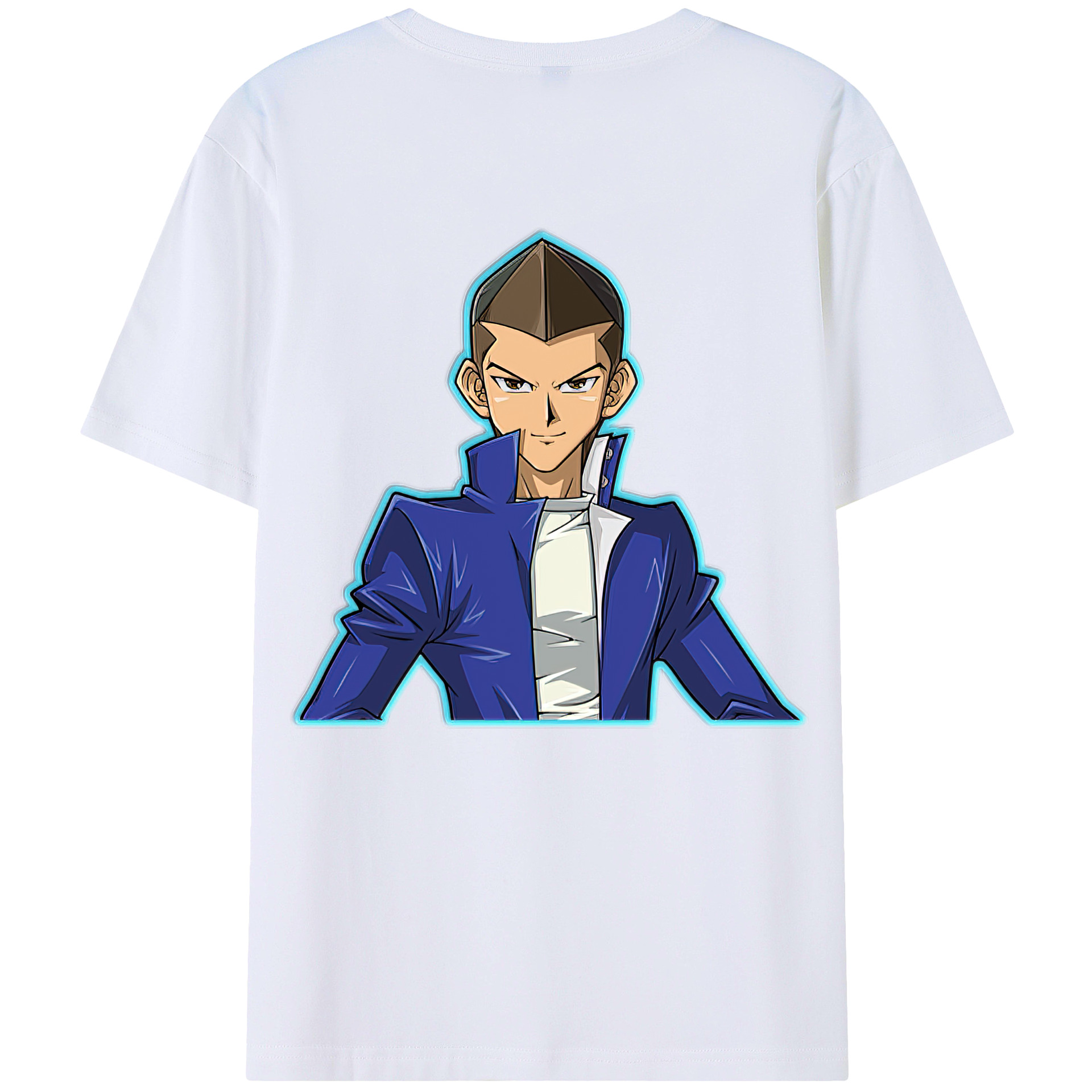 （画像用） 遊☆戯☆王 Yu-Gi-Oh! 綿100％ メンズ半袖Tシャツ（バックプリント） 通気性