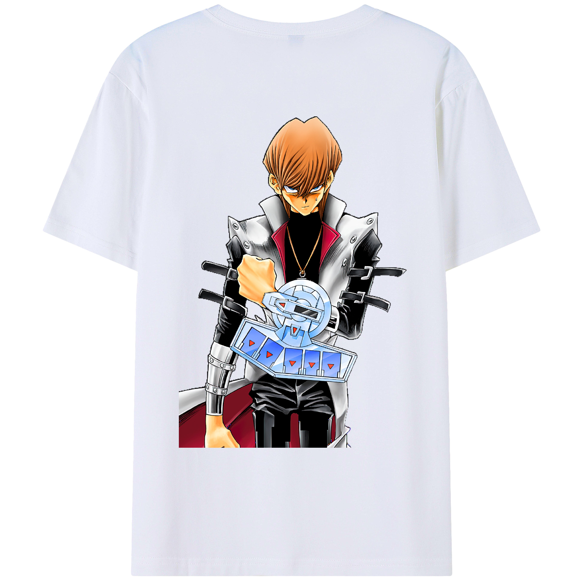 （画像用） 遊☆戯☆王 Yu-Gi-Oh! 綿100％ メンズ半袖Tシャツ（バックプリント） 通気性