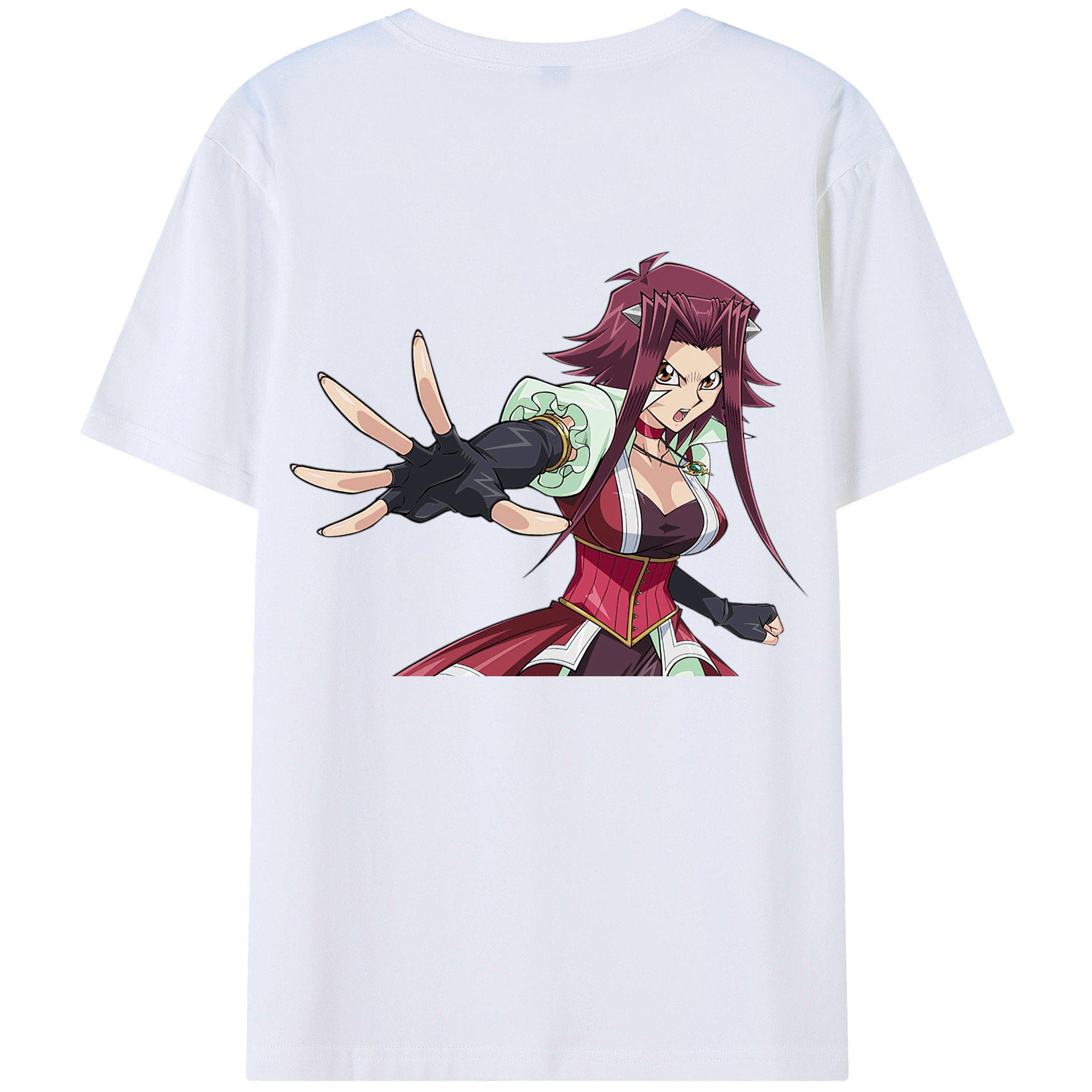 （画像用） 遊☆戯☆王 Yu-Gi-Oh! 綿100％ メンズ半袖Tシャツ（バックプリント） 通気性
