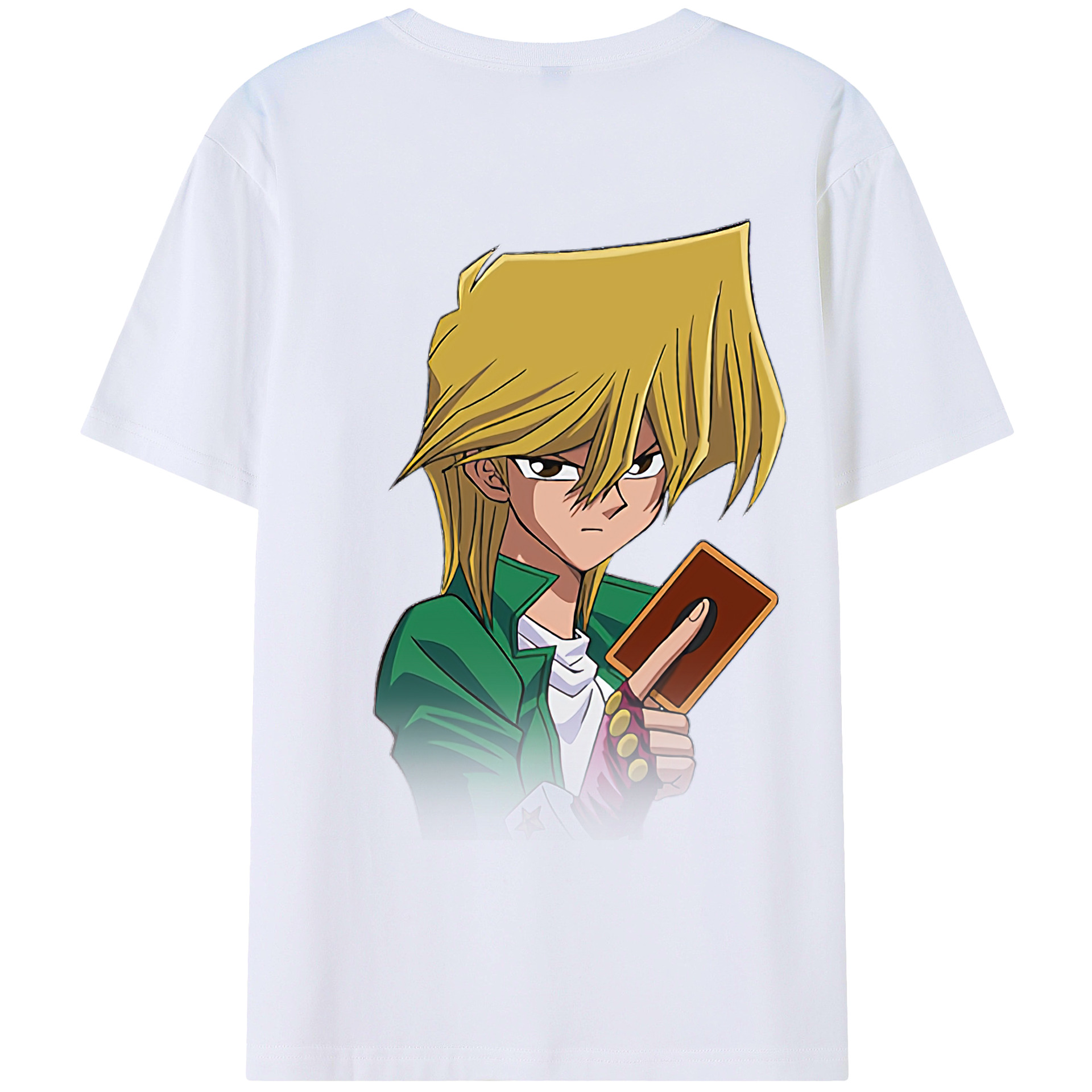 （画像用） 遊☆戯☆王 Yu-Gi-Oh! 綿100％ メンズ半袖Tシャツ（バックプリント） 通気性