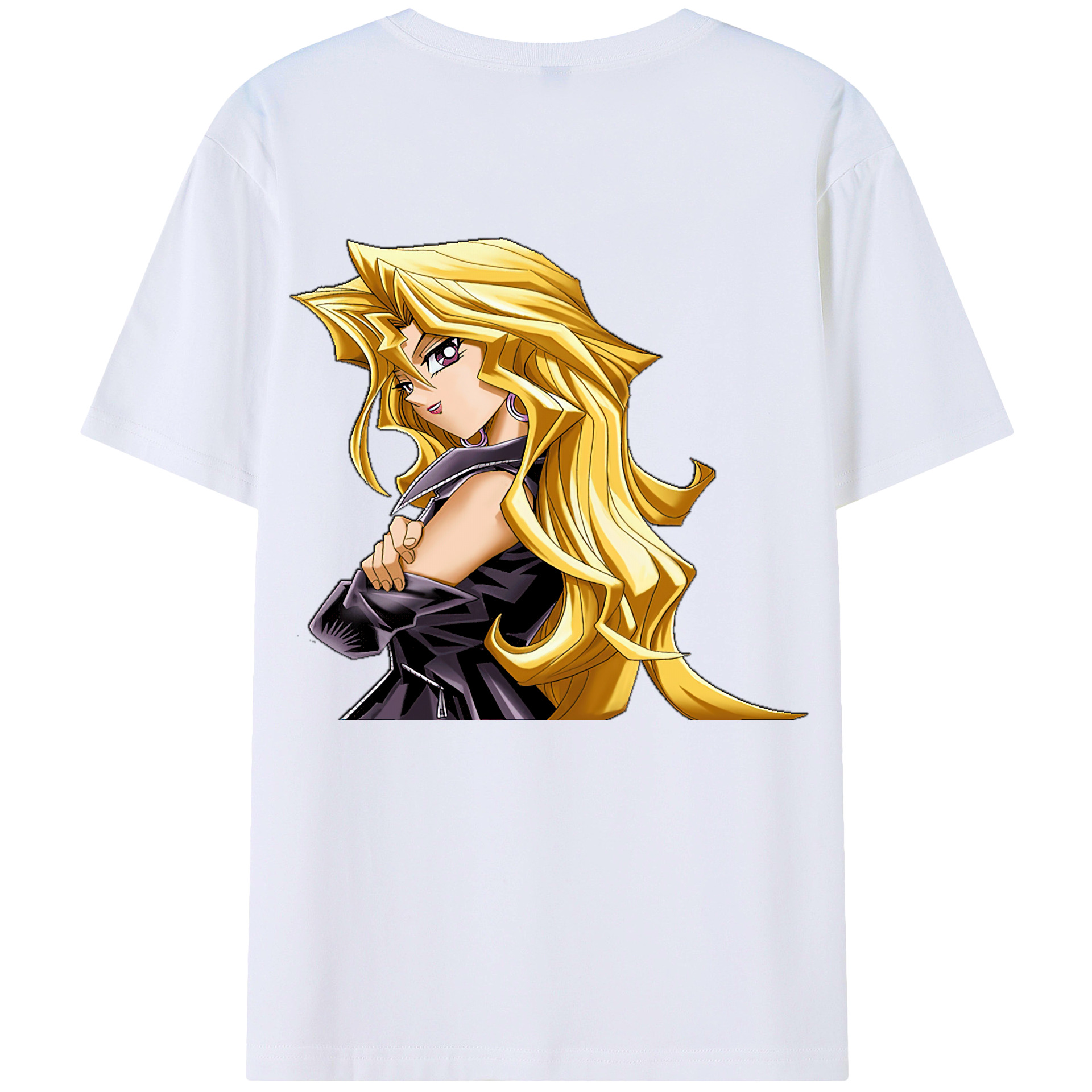 （画像用） 遊☆戯☆王 Yu-Gi-Oh! 綿100％ メンズ半袖Tシャツ（バックプリント） 通気性