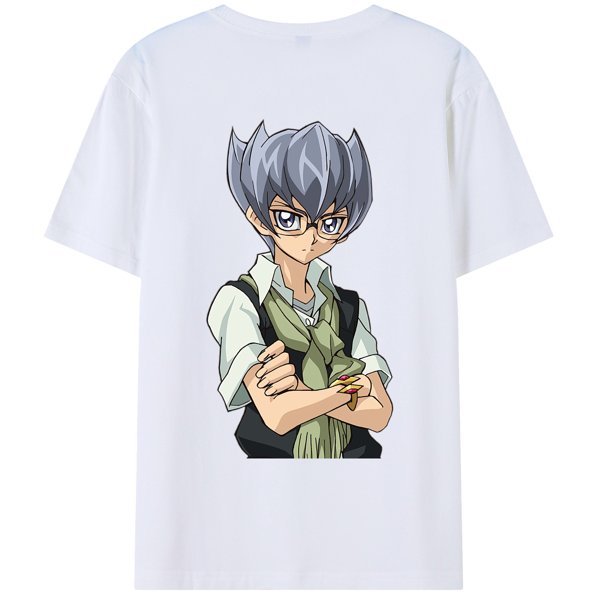 （画像用） 遊☆戯☆王 Yu-Gi-Oh! 綿100％ メンズ半袖Tシャツ（バックプリント） 通気性