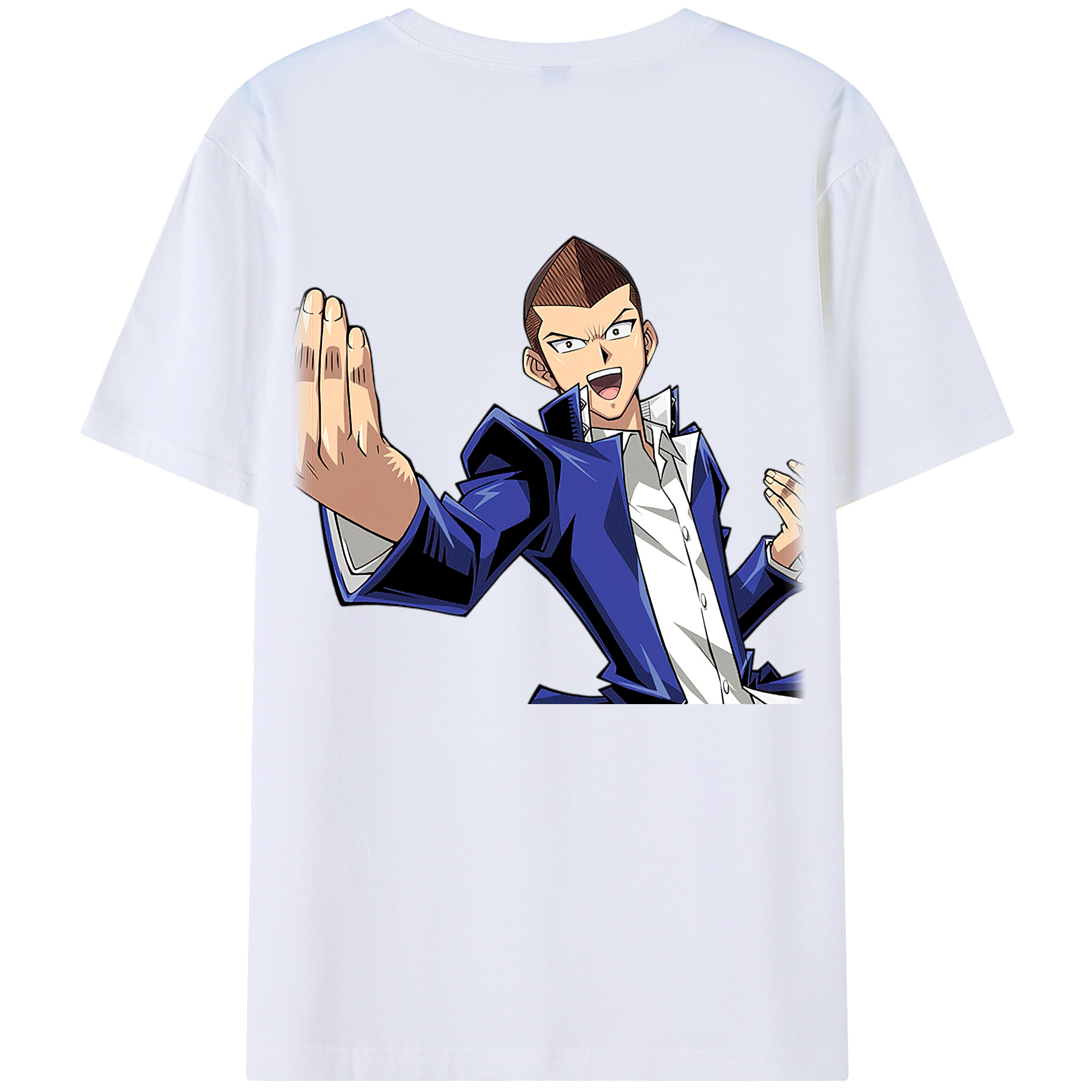 （画像用） 遊☆戯☆王 Yu-Gi-Oh! 綿100％ メンズ半袖Tシャツ（バックプリント） 通気性