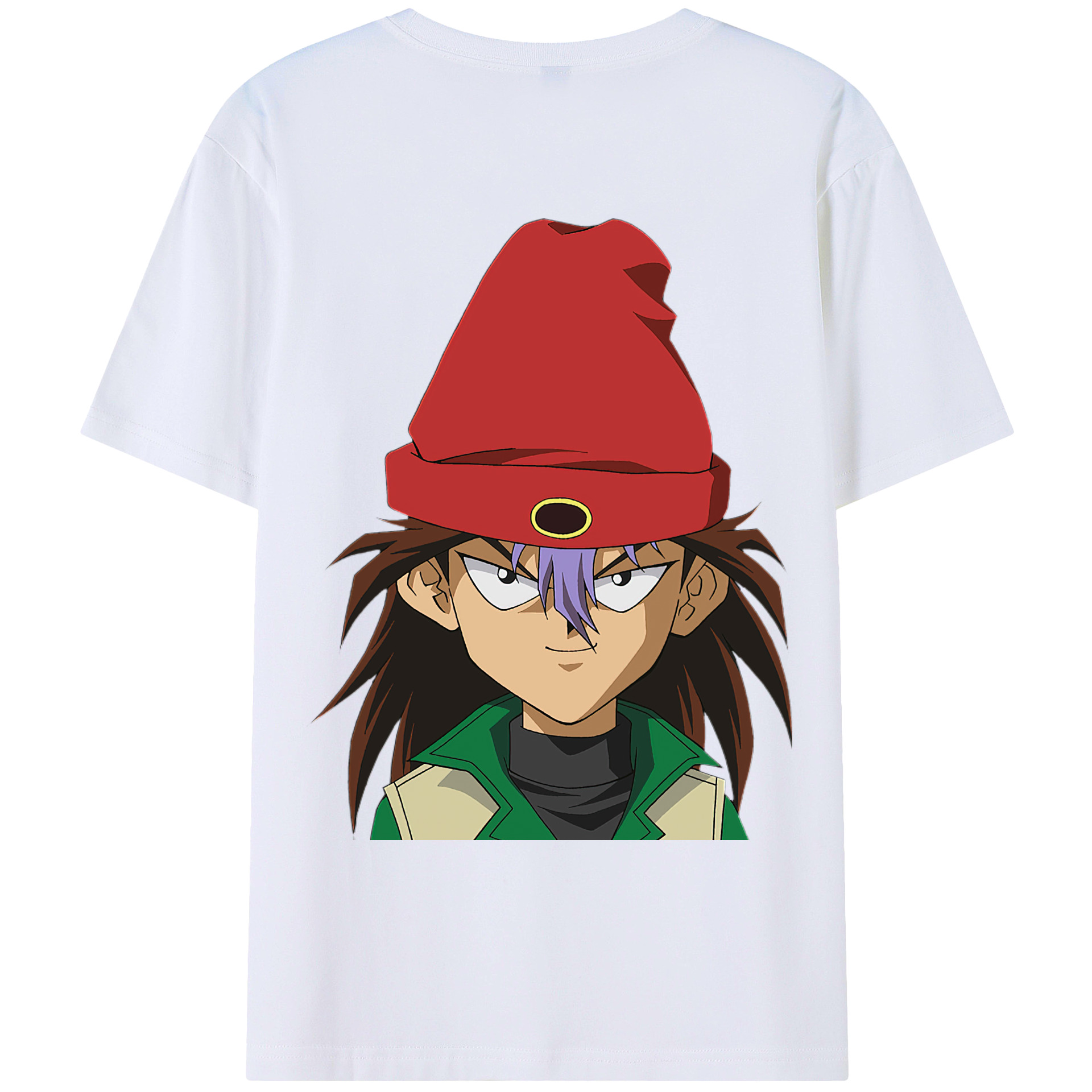（画像用） 遊☆戯☆王 Yu-Gi-Oh! 綿100％ メンズ半袖Tシャツ（バックプリント） 通気性