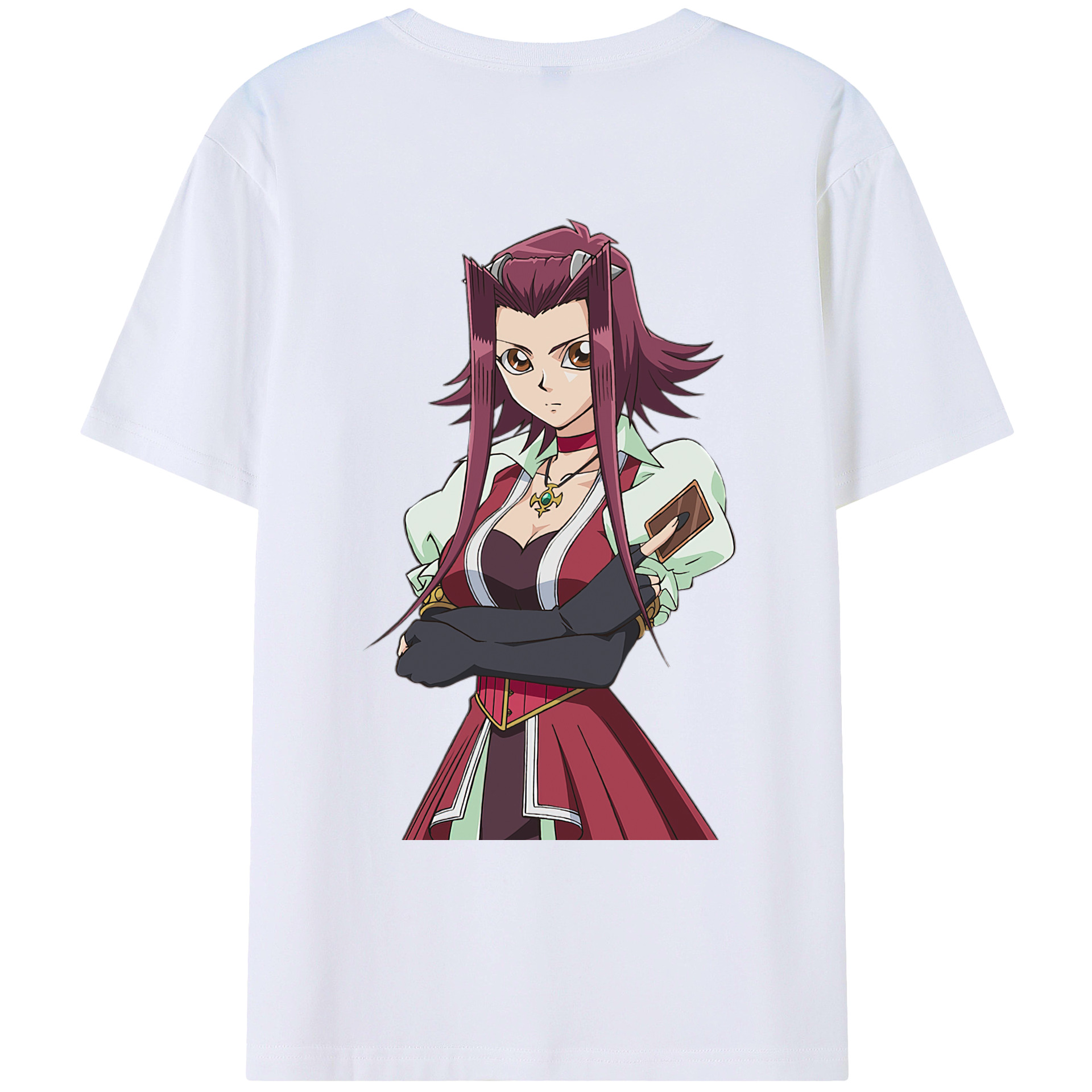 （画像用） 遊☆戯☆王 Yu-Gi-Oh! 綿100％ メンズ半袖Tシャツ（バックプリント） 通気性