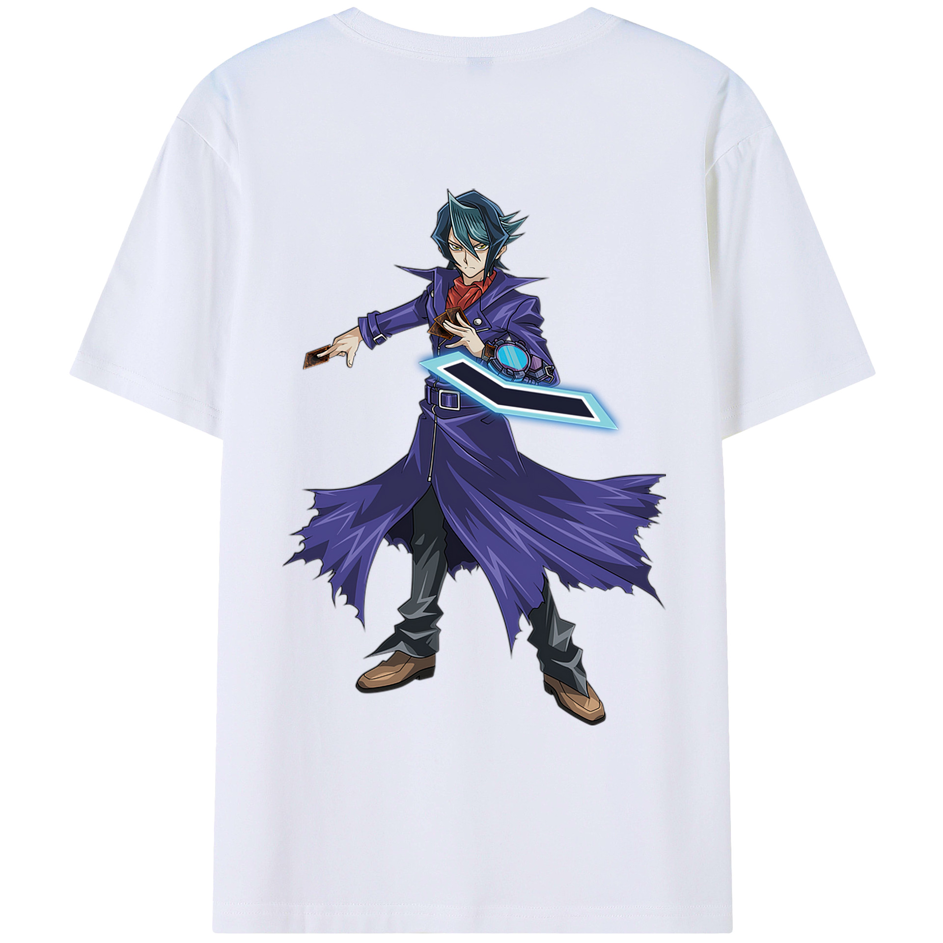 （画像用） 遊☆戯☆王 Yu-Gi-Oh! 綿100％ メンズ半袖Tシャツ（バックプリント） 通気性