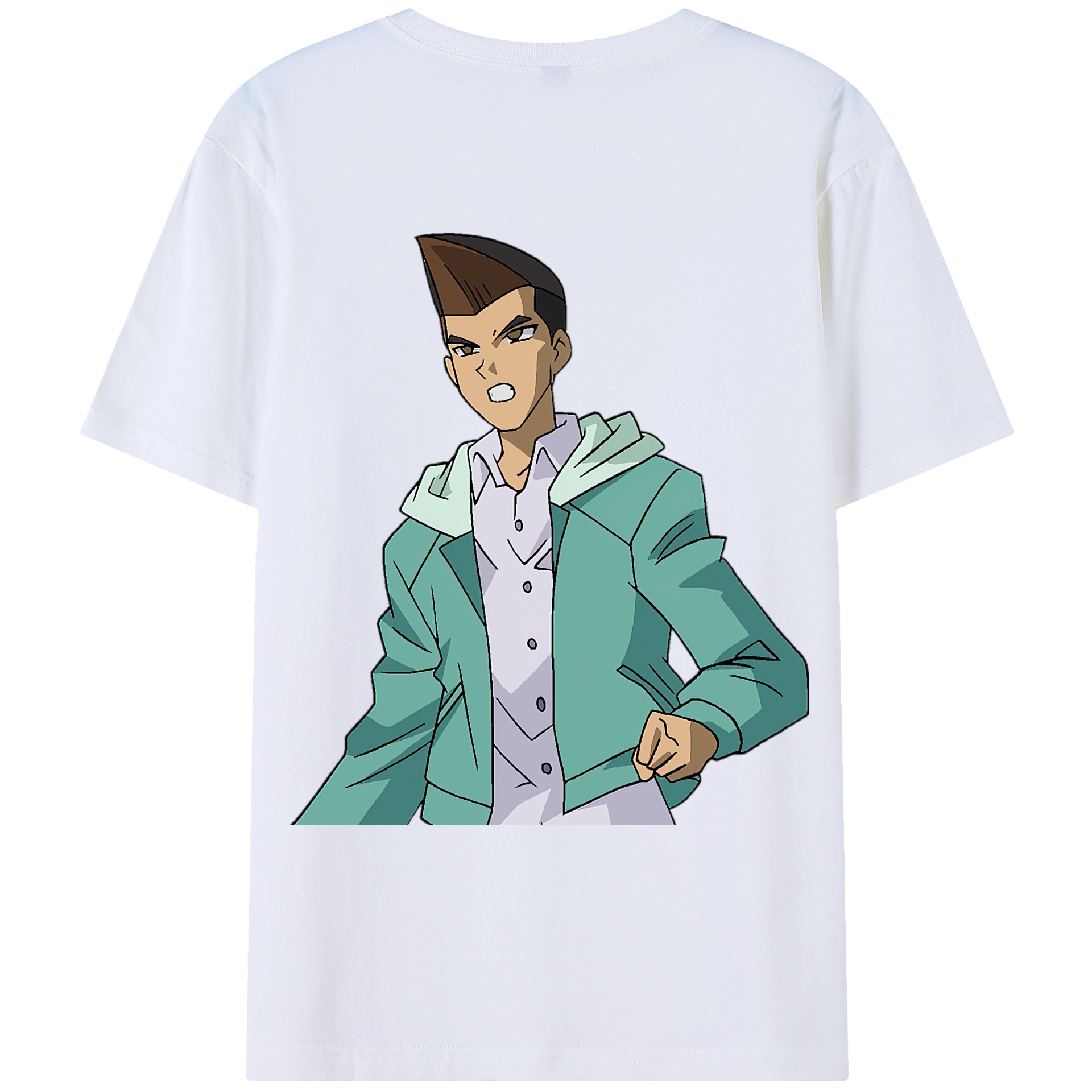 （画像用） 遊☆戯☆王 Yu-Gi-Oh! 綿100％ メンズ半袖Tシャツ（バックプリント） 通気性