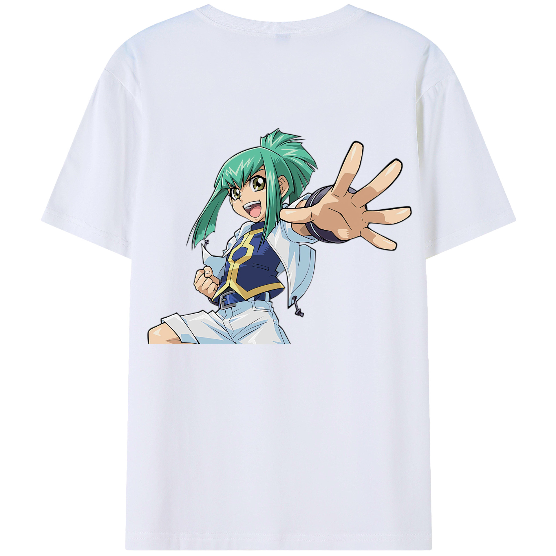 （画像用） 遊☆戯☆王 Yu-Gi-Oh! 綿100％ メンズ半袖Tシャツ（バックプリント） 通気性