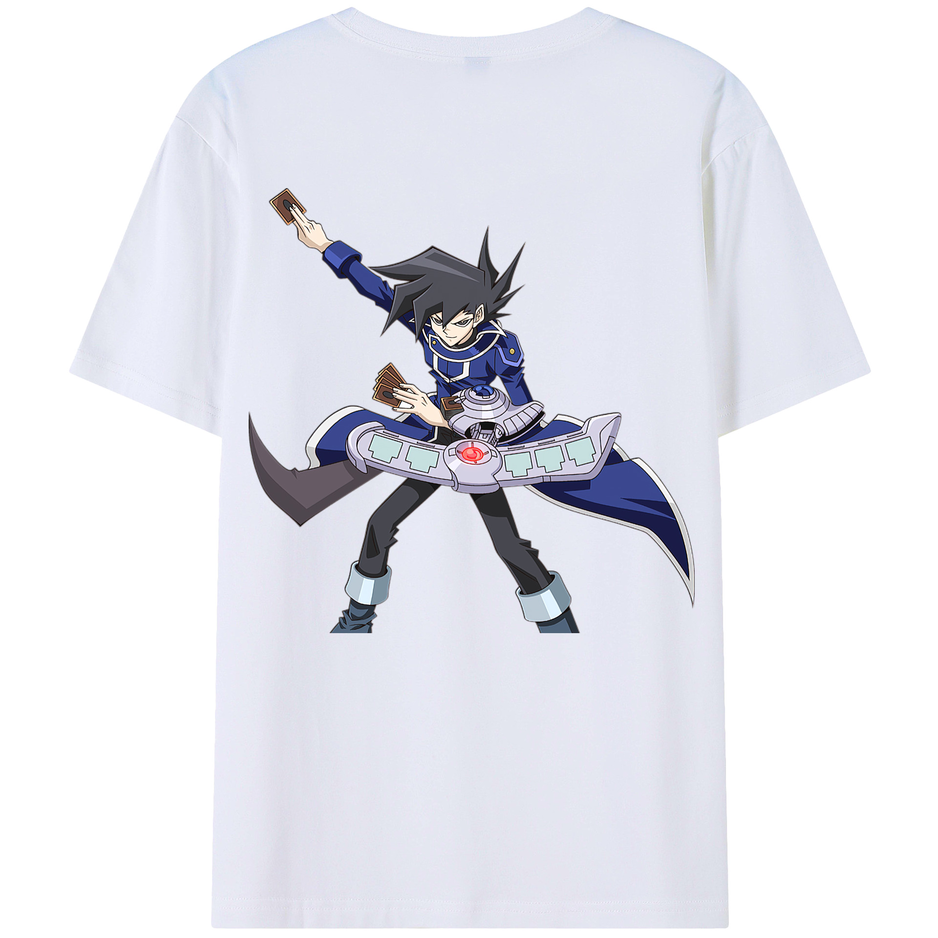 （画像用） 遊☆戯☆王 Yu-Gi-Oh! 綿100％ メンズ半袖Tシャツ（バックプリント） 通気性