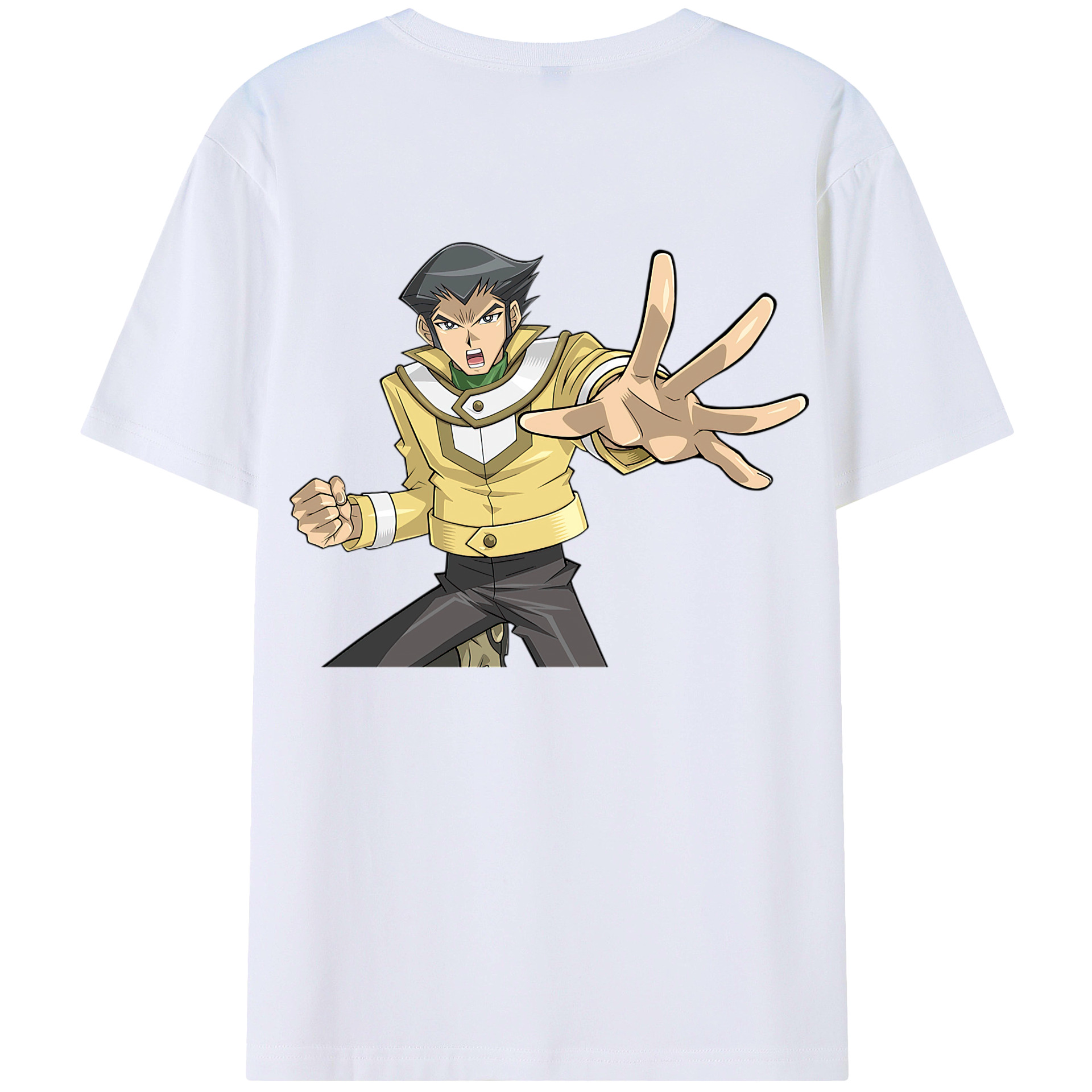 （画像用） 遊☆戯☆王 Yu-Gi-Oh! 綿100％ メンズ半袖Tシャツ（バックプリント） 通気性