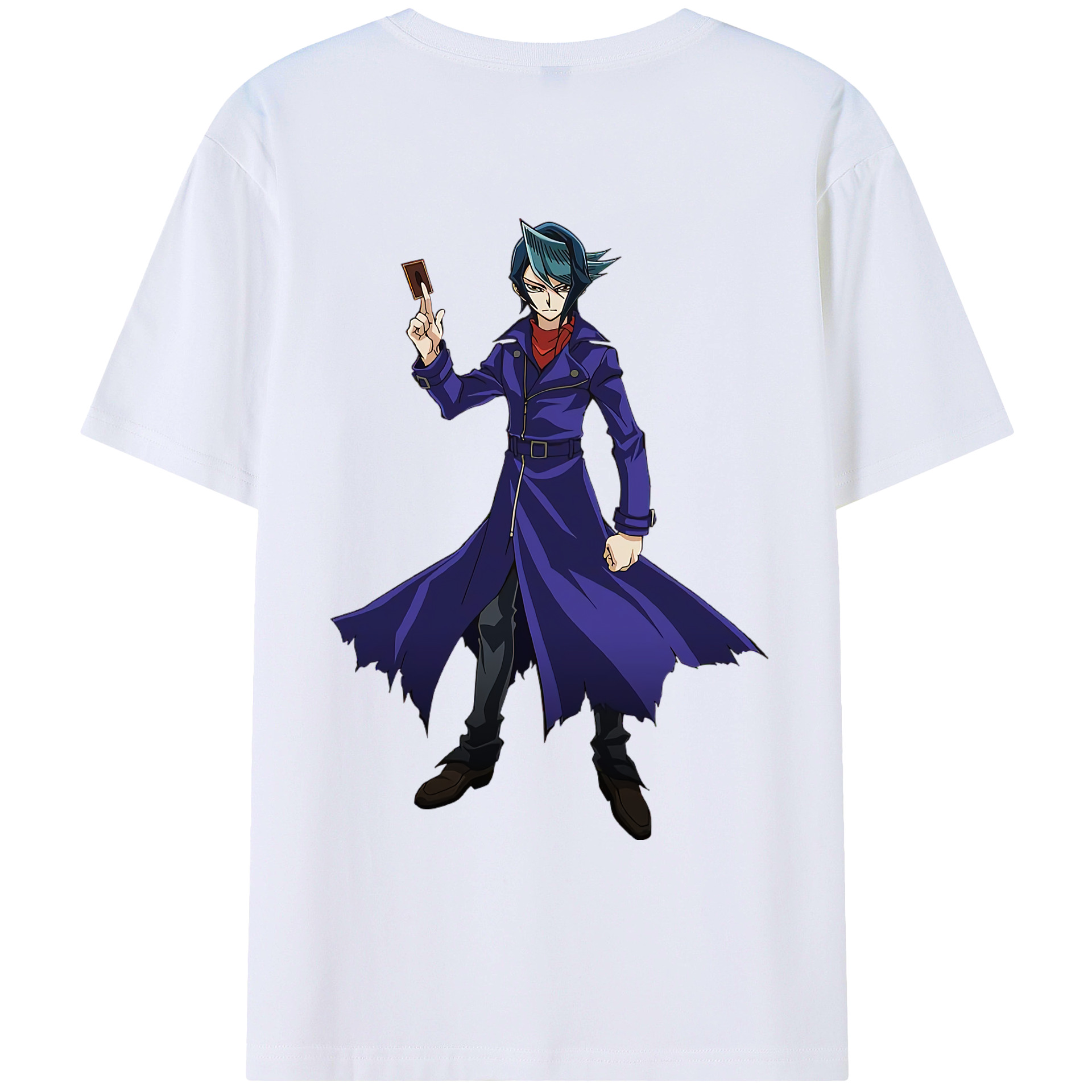 （画像用） 遊☆戯☆王 Yu-Gi-Oh! 綿100％ メンズ半袖Tシャツ（バックプリント） 通気性