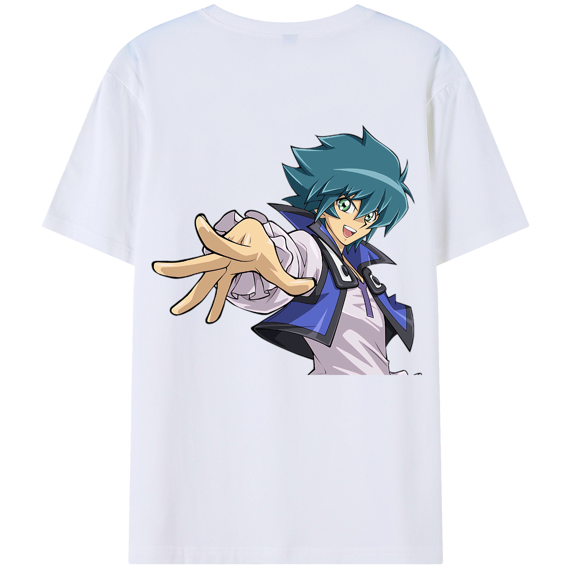 （画像用） 遊☆戯☆王 Yu-Gi-Oh! 綿100％ メンズ半袖Tシャツ（バックプリント） 通気性