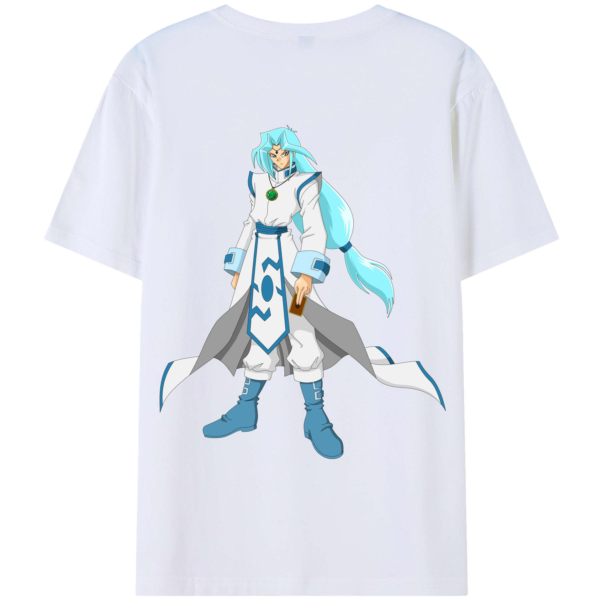 （画像用） 遊☆戯☆王 Yu-Gi-Oh! 綿100％ メンズ半袖Tシャツ（バックプリント） 通気性