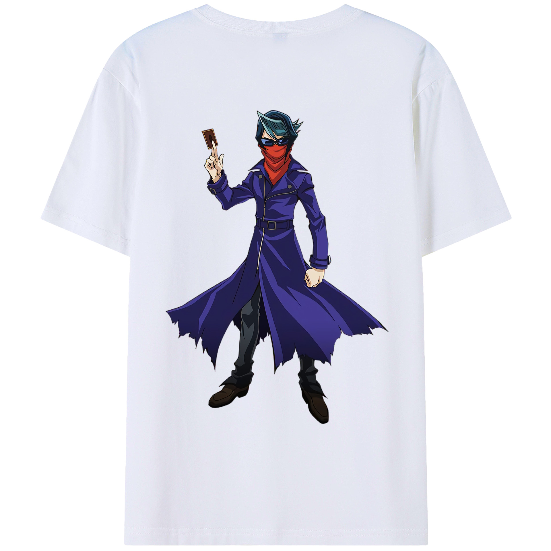 （画像用） 遊☆戯☆王 Yu-Gi-Oh! 綿100％ メンズ半袖Tシャツ（バックプリント） 通気性