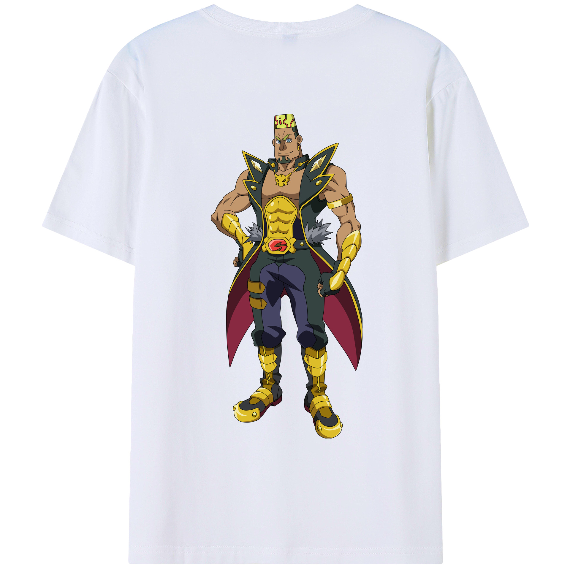 （画像用） 遊☆戯☆王 Yu-Gi-Oh! 綿100％ メンズ半袖Tシャツ（バックプリント） 通気性