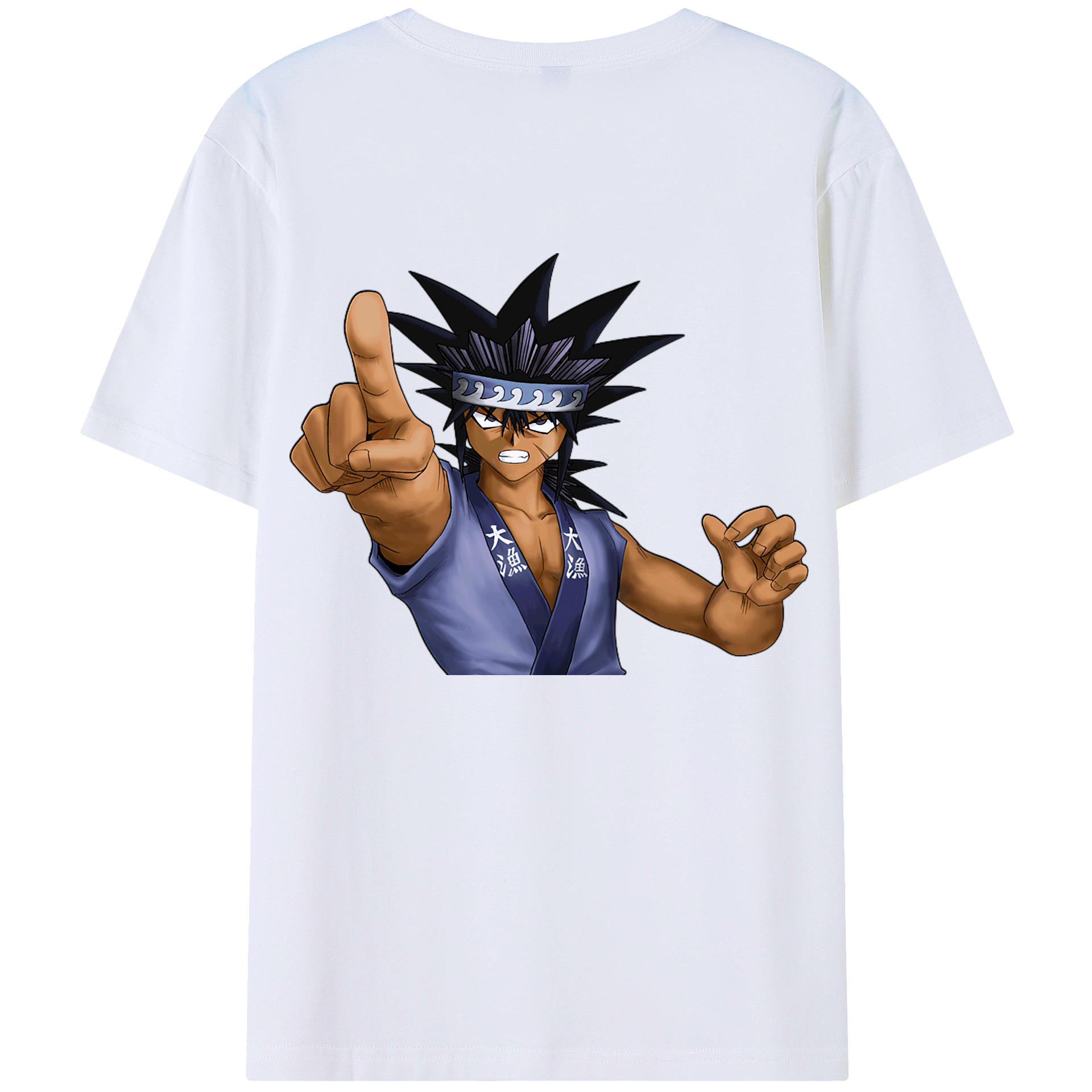 （画像用） 遊☆戯☆王 Yu-Gi-Oh! 綿100％ メンズ半袖Tシャツ（バックプリント） 通気性