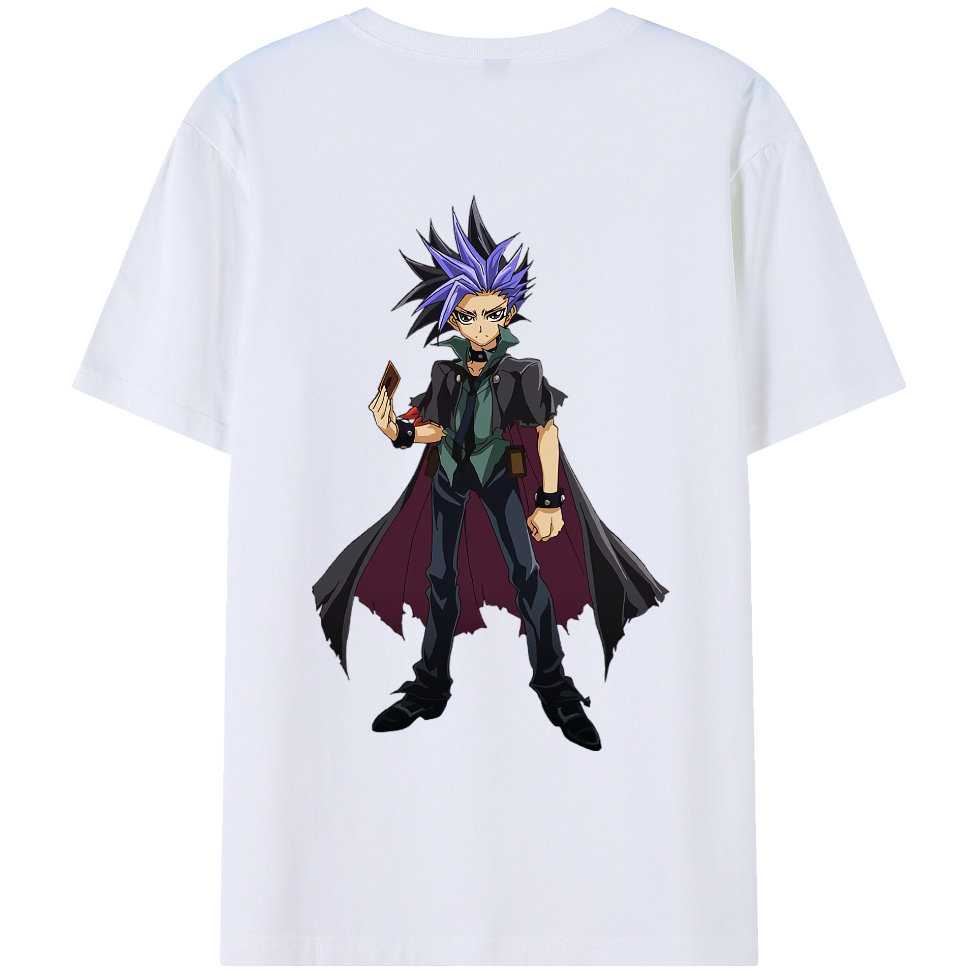 （画像用） 遊☆戯☆王 Yu-Gi-Oh! 綿100％ メンズ半袖Tシャツ（バックプリント） 通気性