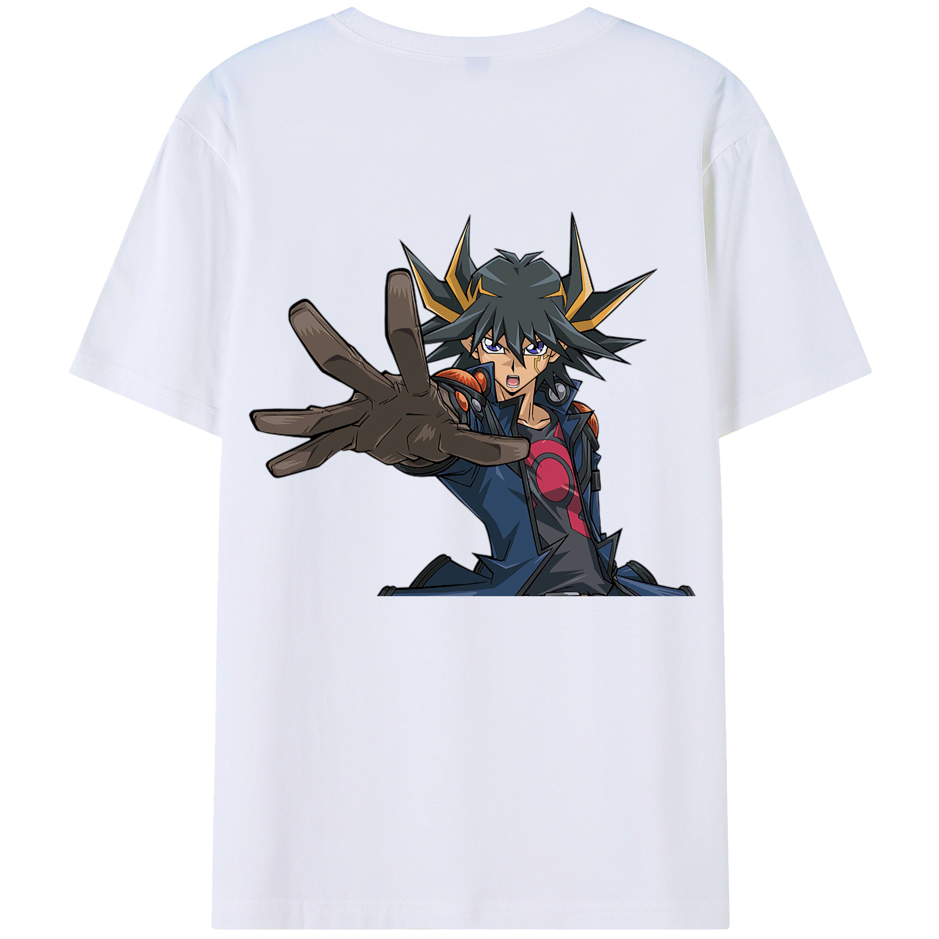 （画像用） 遊☆戯☆王 Yu-Gi-Oh! 綿100％ メンズ半袖Tシャツ（バックプリント） 通気性